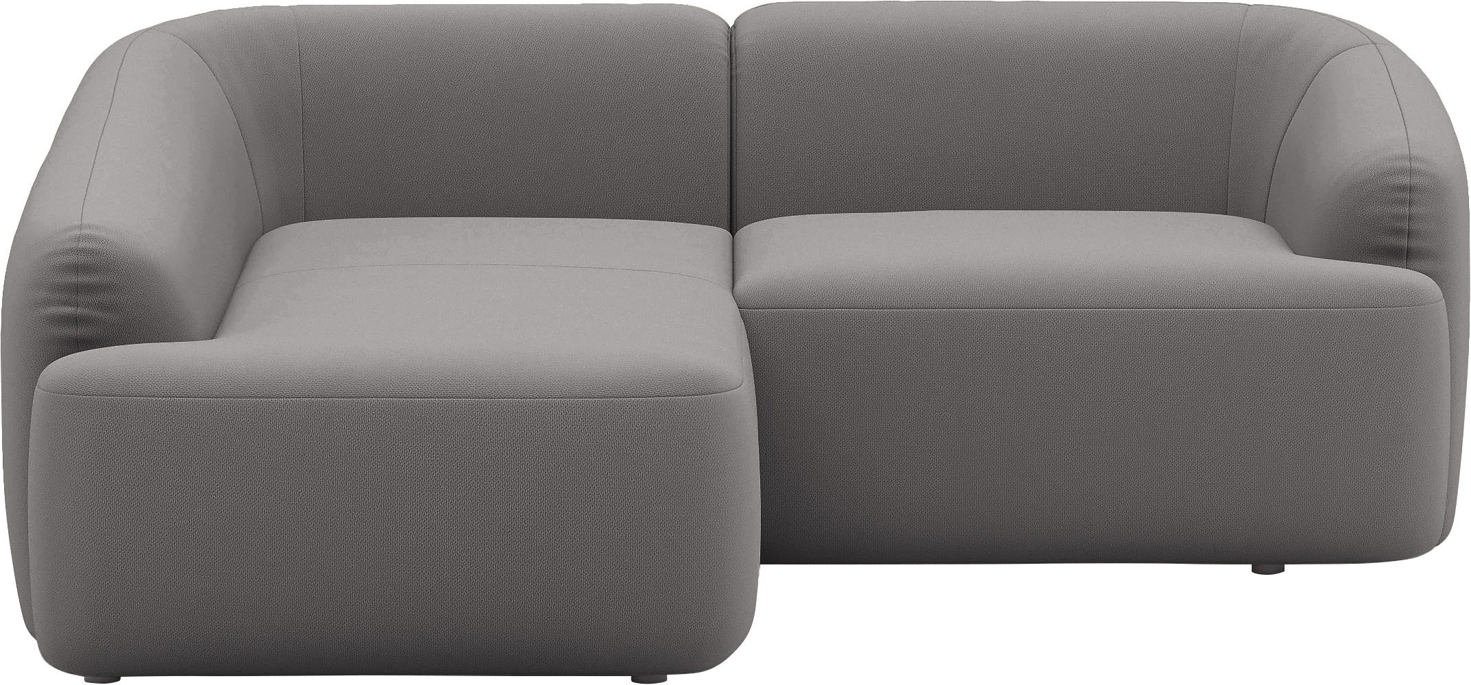 INOSIGN Ecksofa »Nergal, kompakte Stellmaße, Breite 216cm, organisches Desi günstig online kaufen