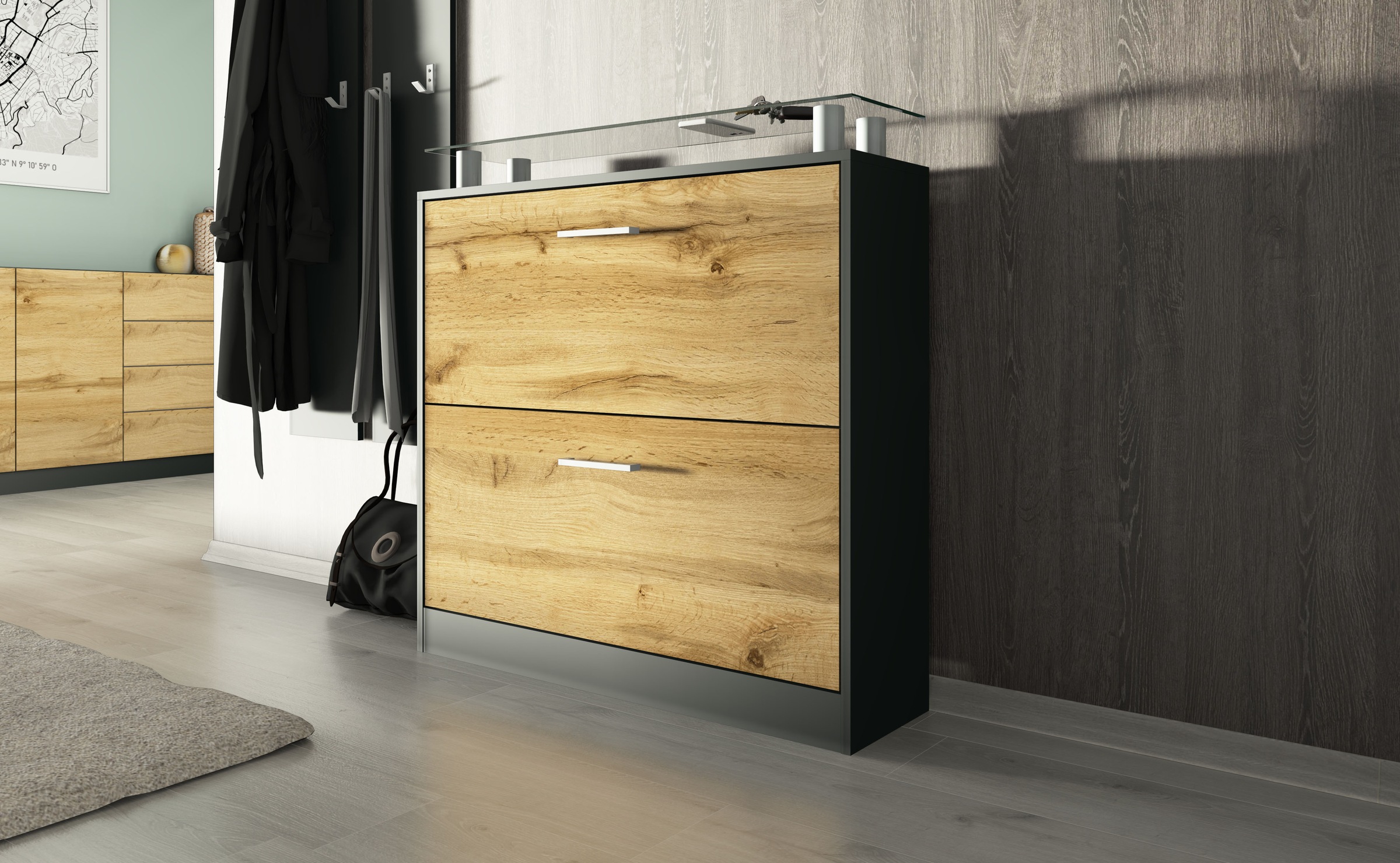 borchardt Möbel Garderoben-Set »Finn« Set, 3 Stk. tlg. günstig online kaufen