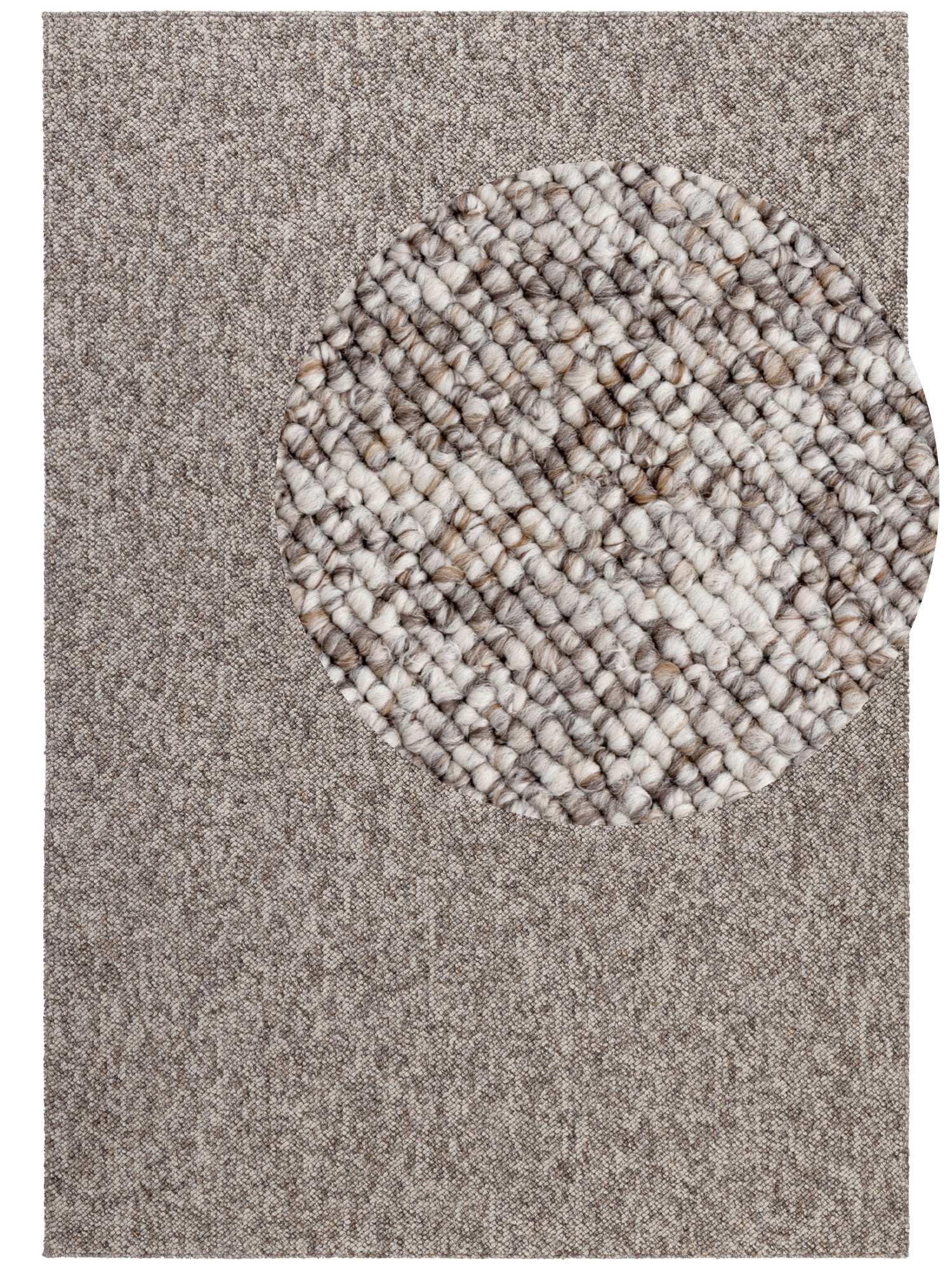 ELLE DECORATION Teppich »Rocco«, rechteckig, 10 mm Höhe, Läufer, waschbar, Wohnzimmer, Esszimmer, Woll-Optik