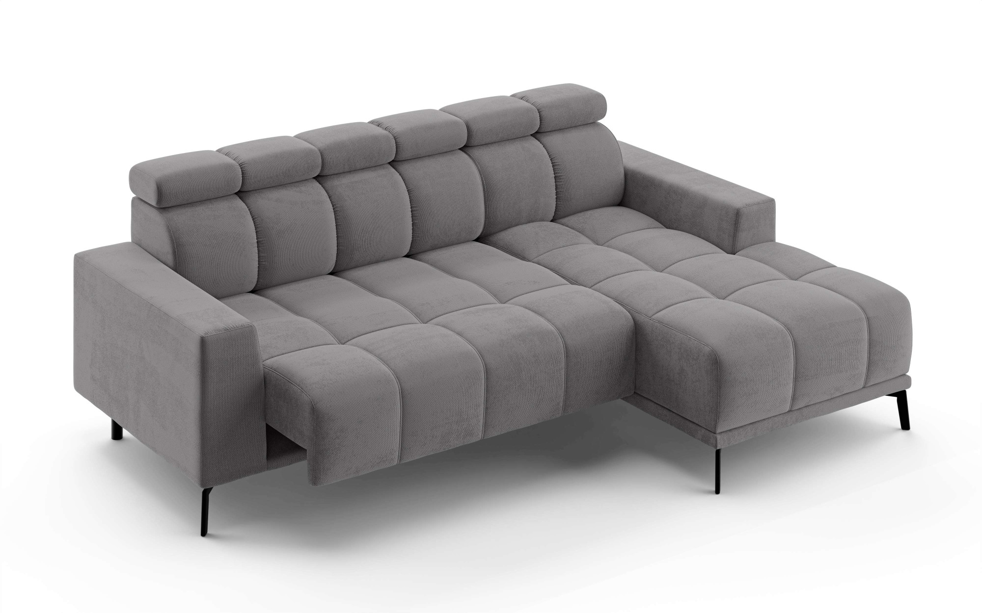 INOSIGN Ecksofa »CAZIE, Designsofa, L-Form, trendige Bubble-Optik,«, L-Form mit Wellenunterfederung, Recamiere rechts/links bestellbar