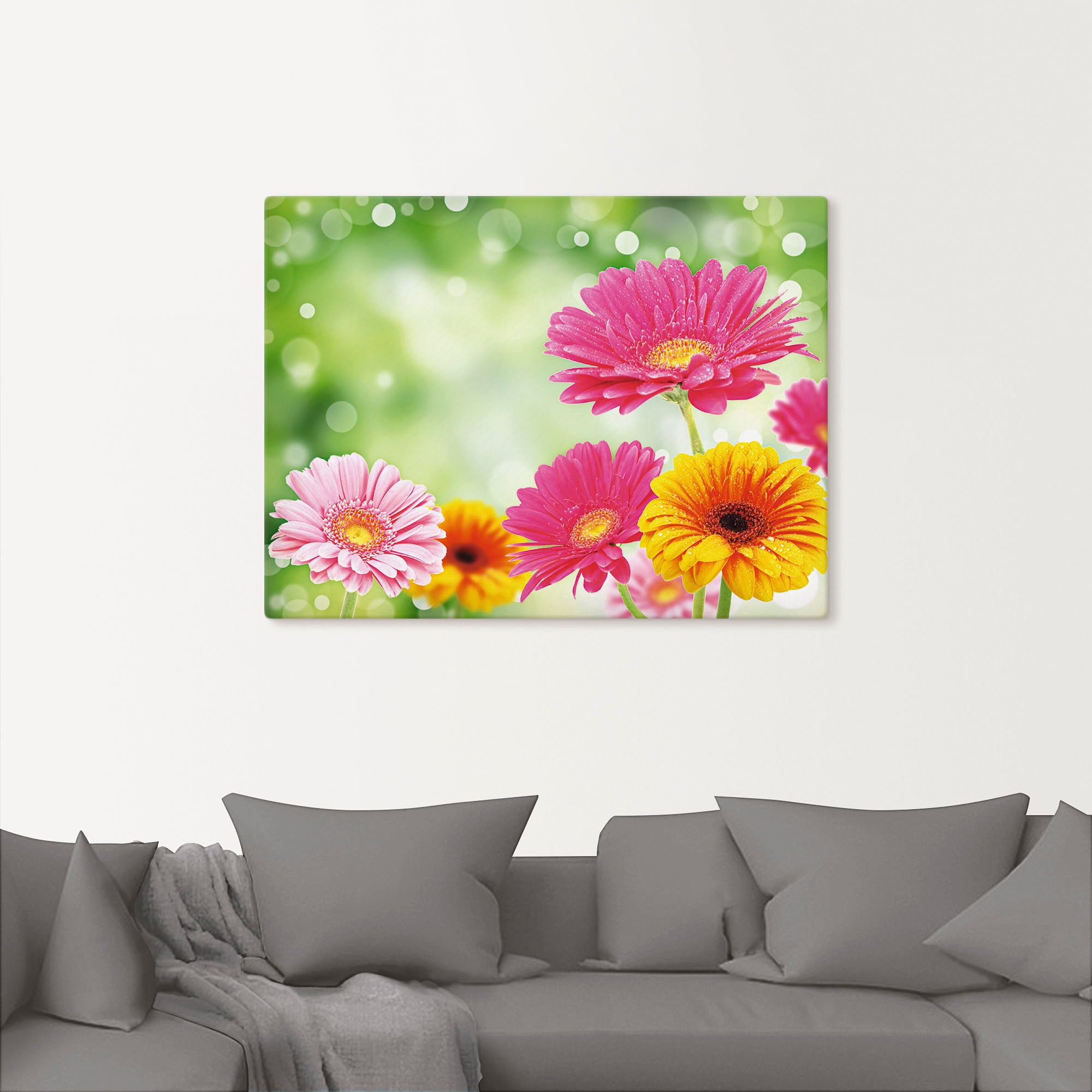 Artland Wandbild »Natürliche Romantik - Gerberas«, Blumen, (1 St.), als Lei günstig online kaufen