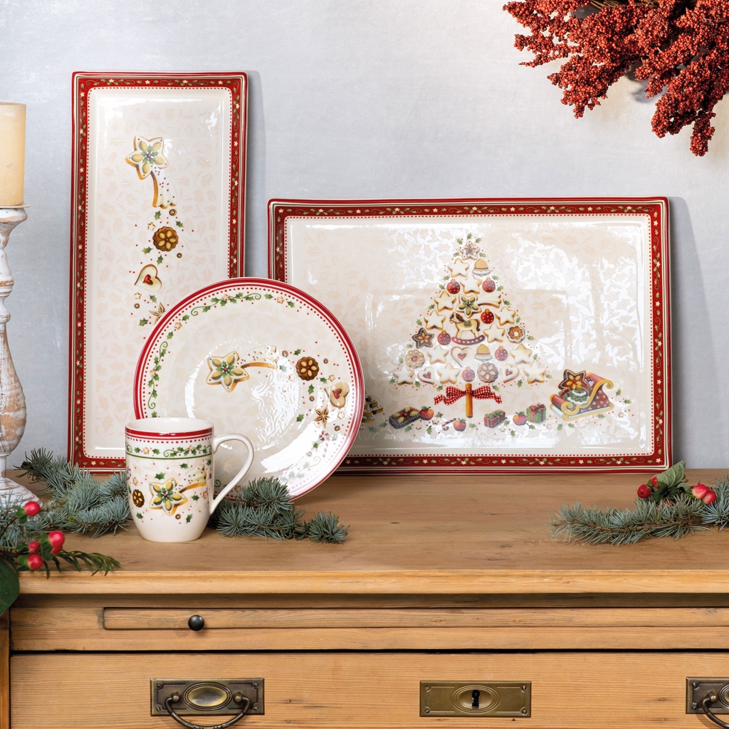 Villeroy & Boch Servierplatte »Kuchenplatte Winter Bakery Delight 40 x 17 cm bunt«
