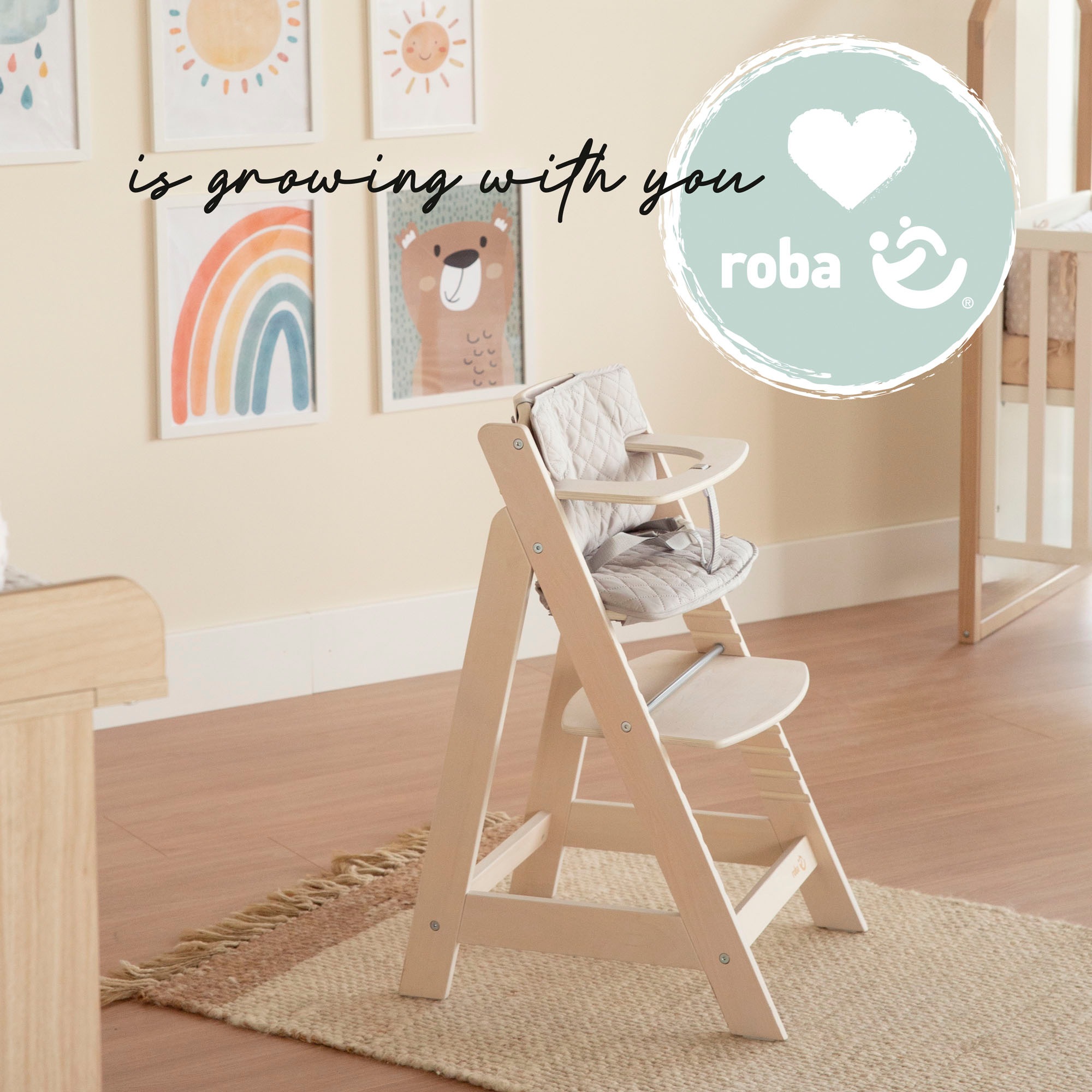 roba® Hochstuhl »Sit Up Flex«, aus Holz