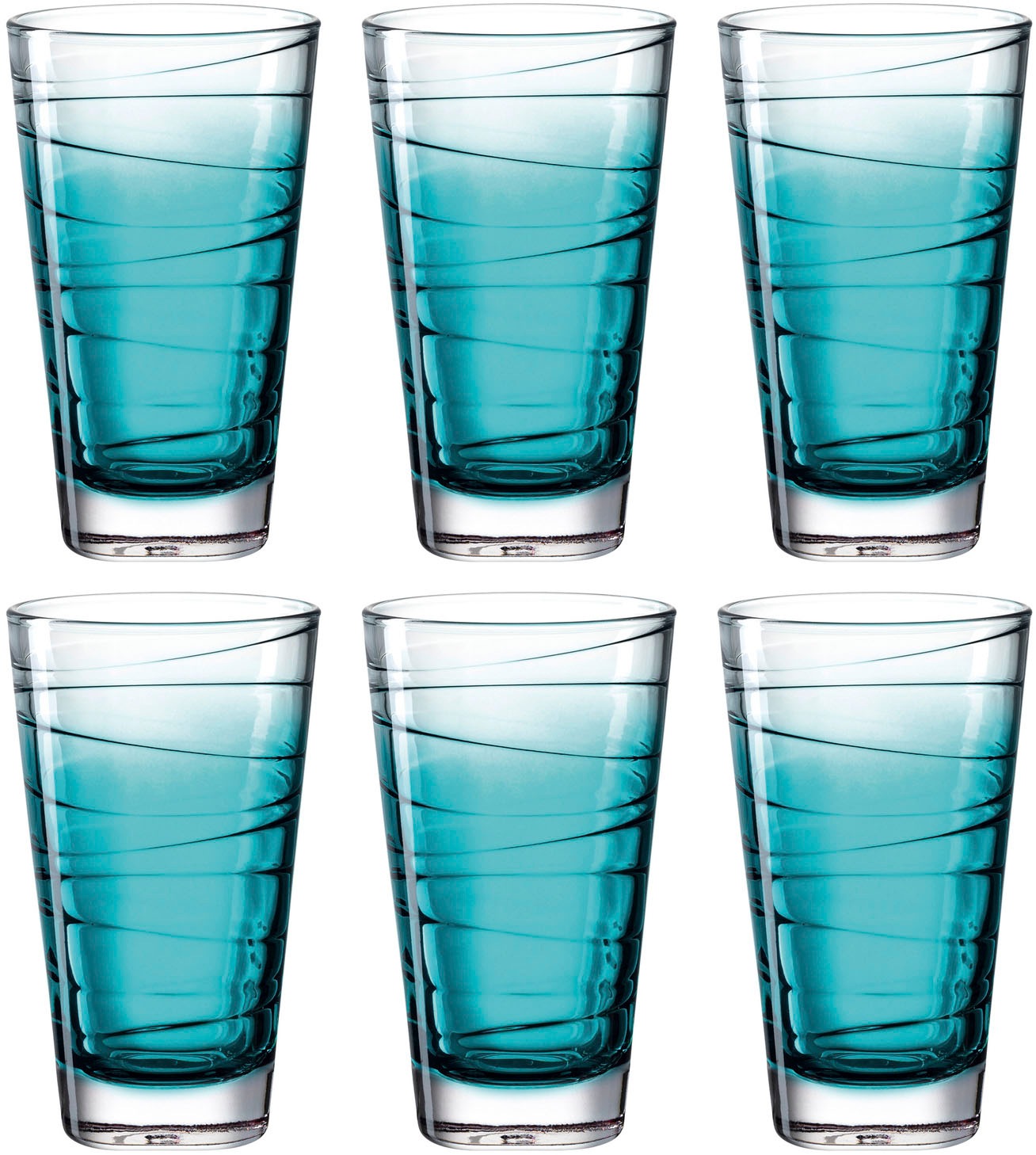 LEONARDO Longdrinkglas »VARIO STRUTTURA«, (Set, 6 tlg.), 280 ml, 6-teilig günstig online kaufen