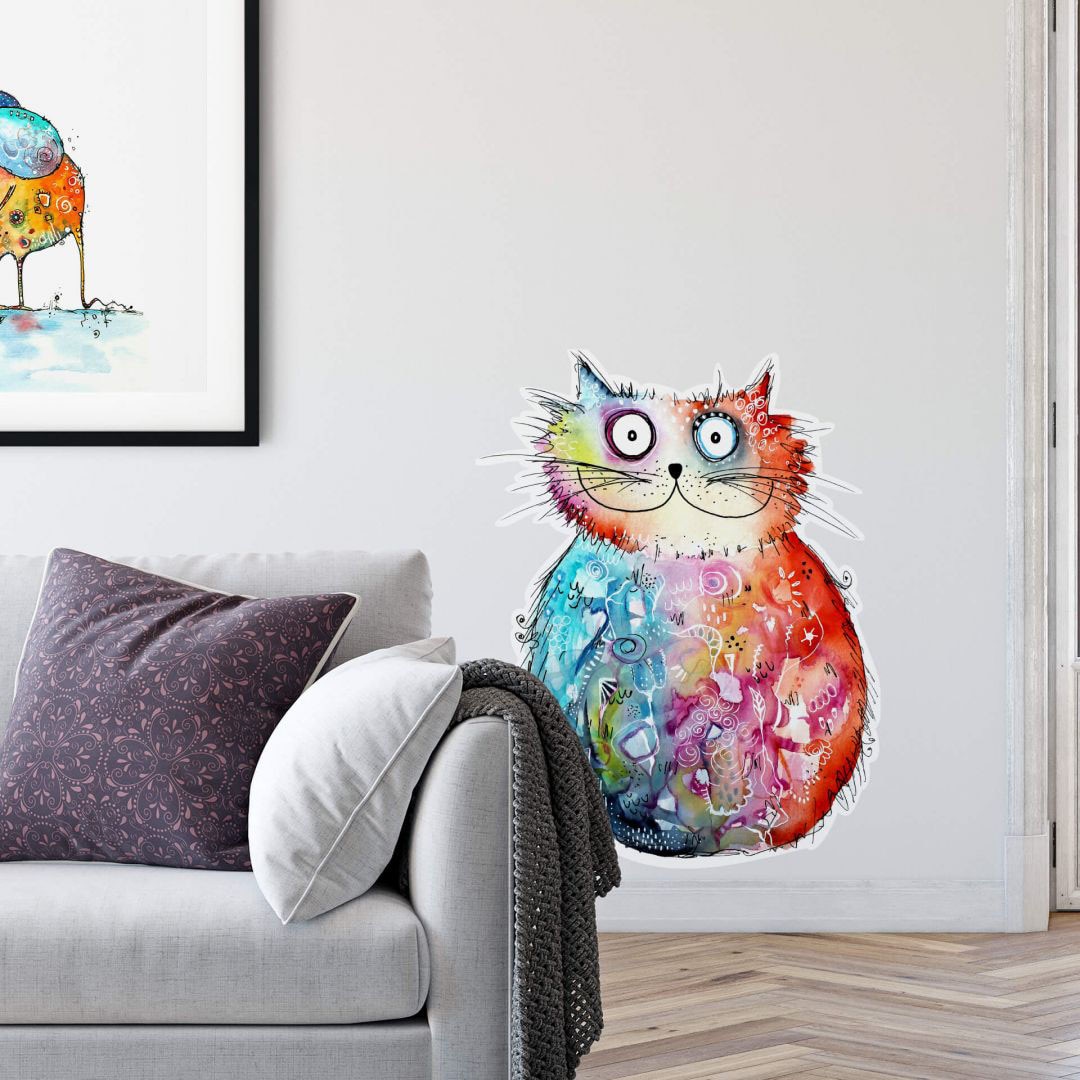Wall-Art Wandtattoo »Lebensfreude - Happy Cat«, (1 St.) online kaufen