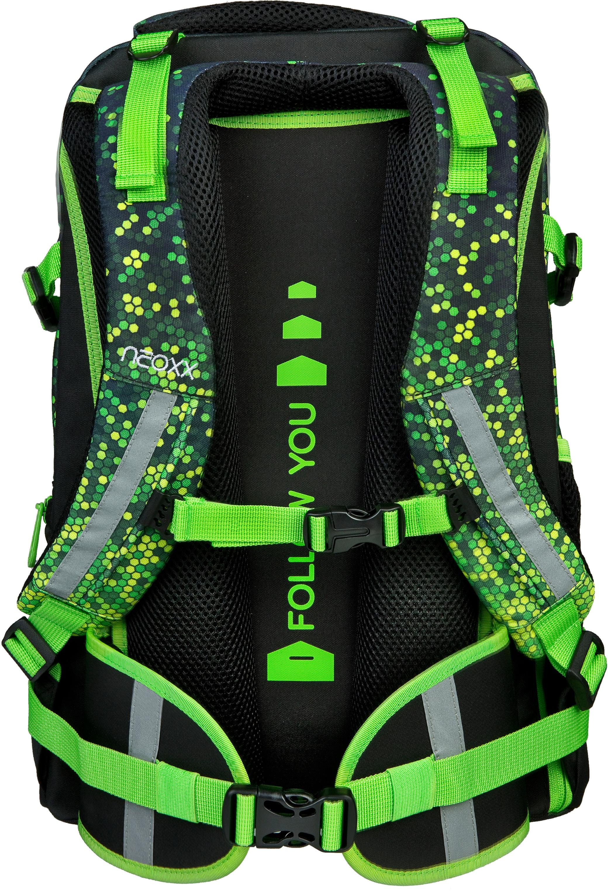 neoxx Schulrucksack »Active, Pixel aus in PET-Flaschen reflektierende recycelten mind«, bestellen my Details, jetzt