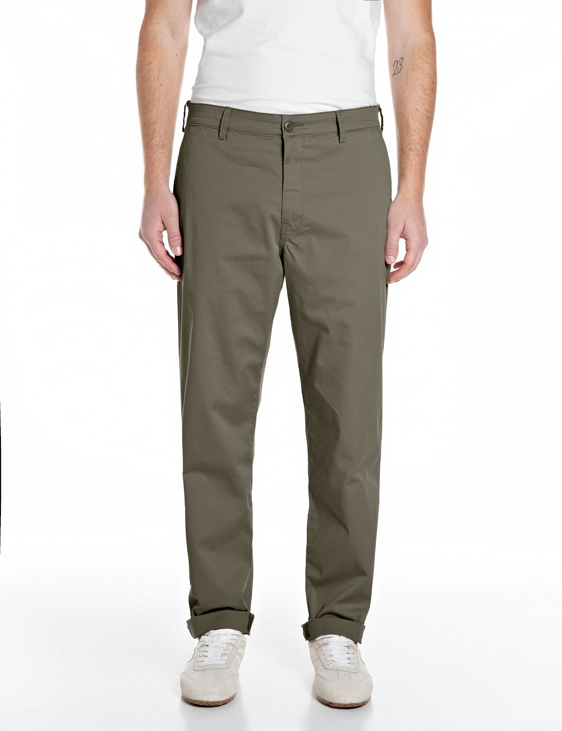 Replay Chinohose »Adhann«  in regulärer Passform, krempelbar