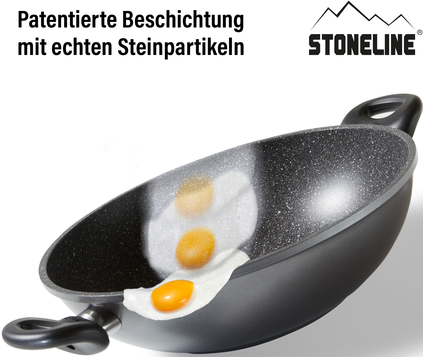 STONELINE Wok, Aluminiumguss, Ø 28 cm, Induktion