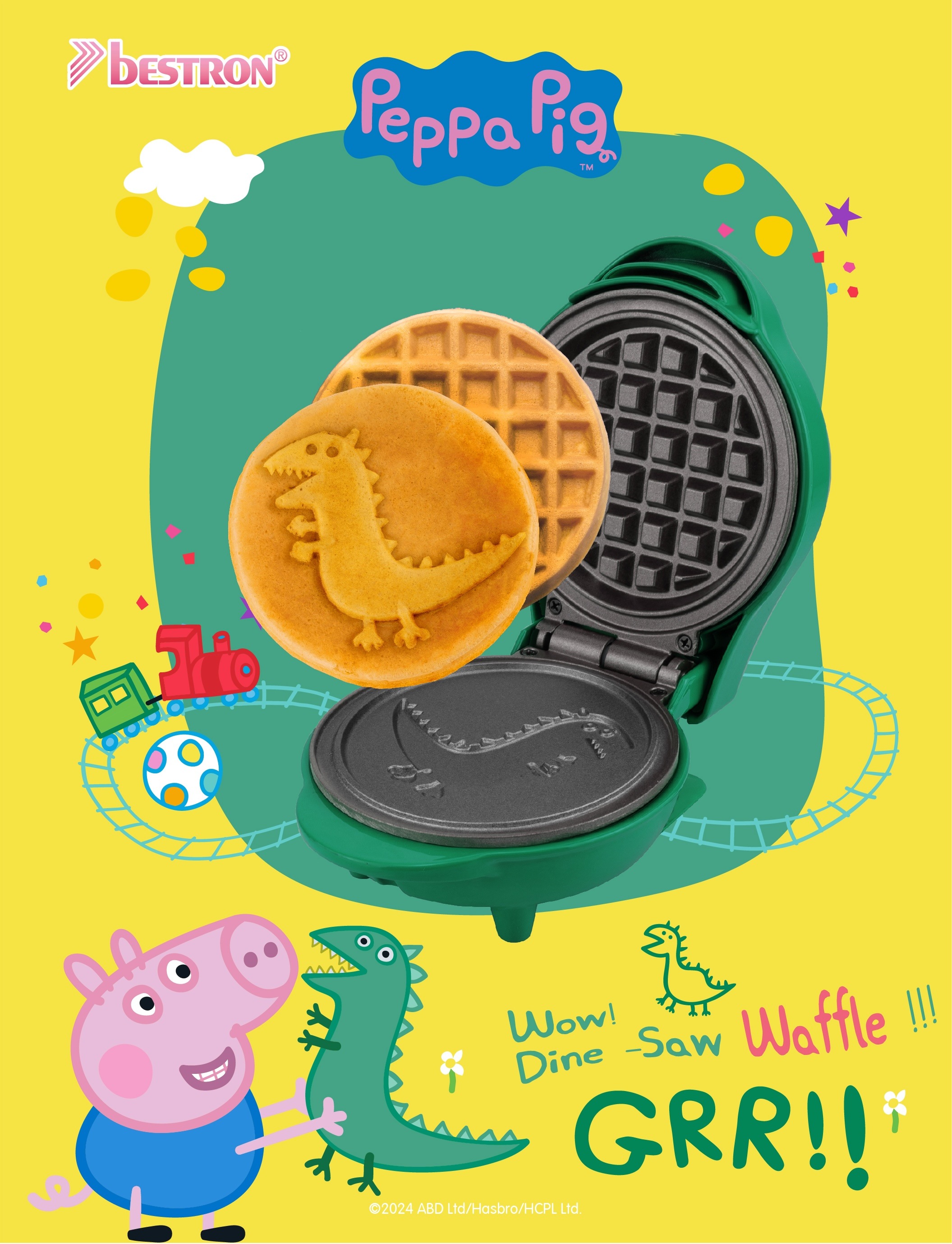 bestron Waffeleisen »APP500G«, 550 W