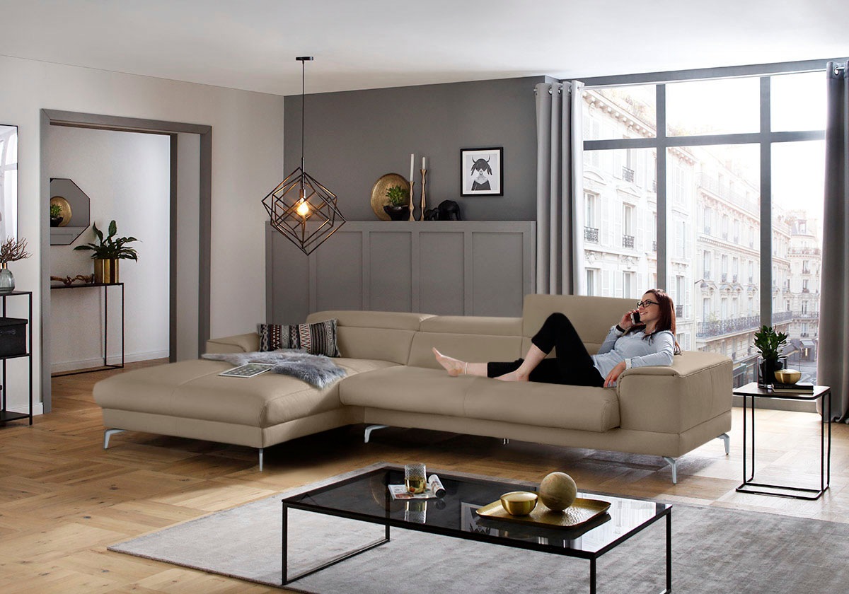 W.SCHILLIG Ecksofa »piedroo, Designsofa mit tollem Sitzkomfort, bequem und günstig online kaufen