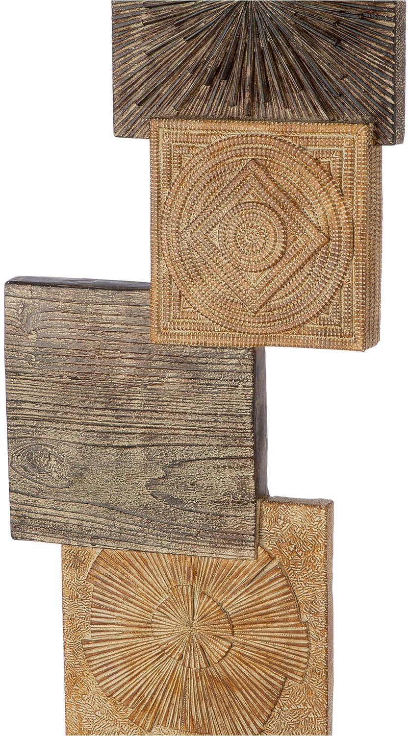 Casablanca by Gilde Dekoobjekt »Skulptur quadratisch Esculpida naturfarben H. 69 cm«