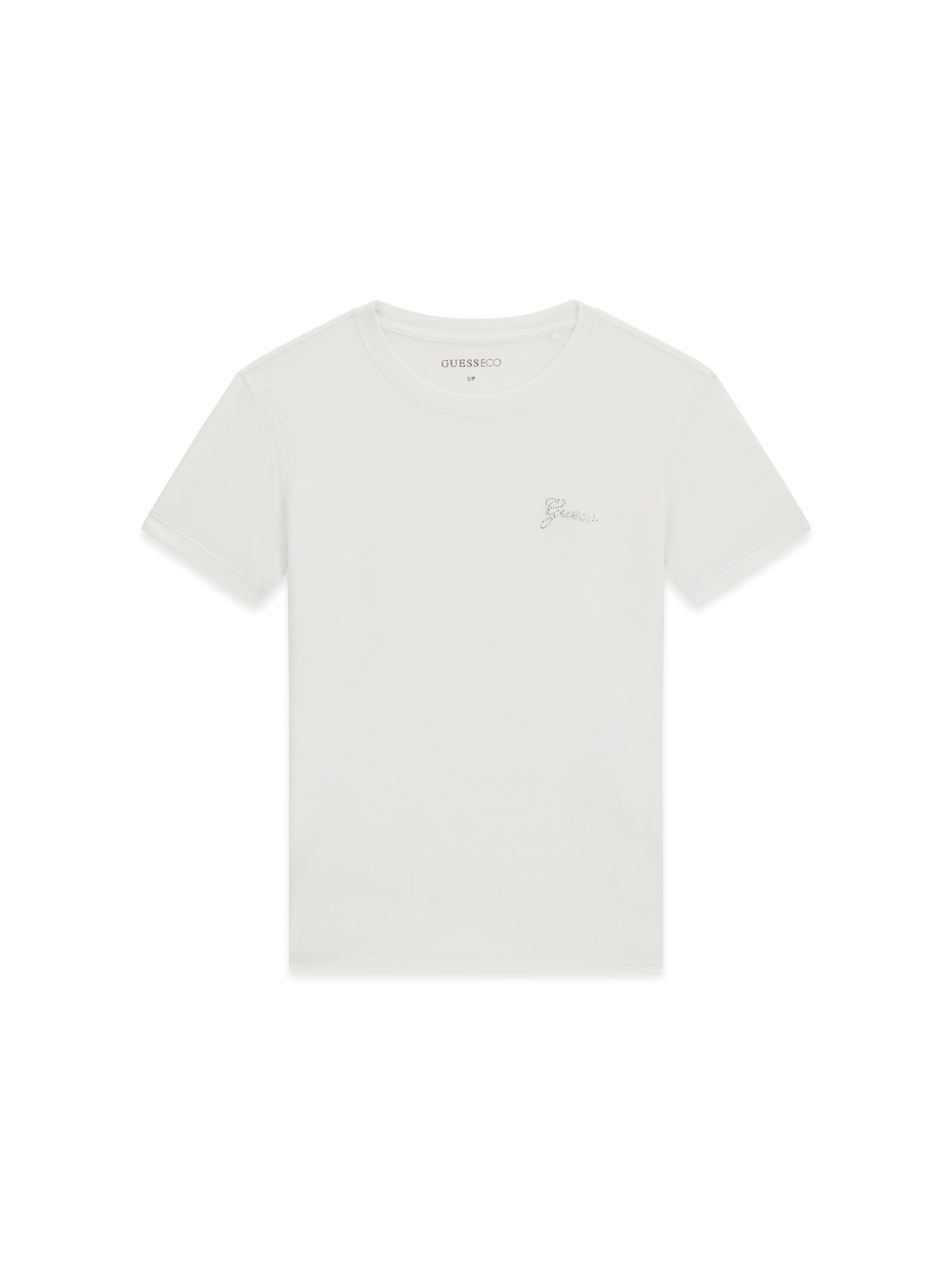Guess T-Shirt »NEW SS CN MINI LOGO TEE« aus Modal-Mix, Slim Fit