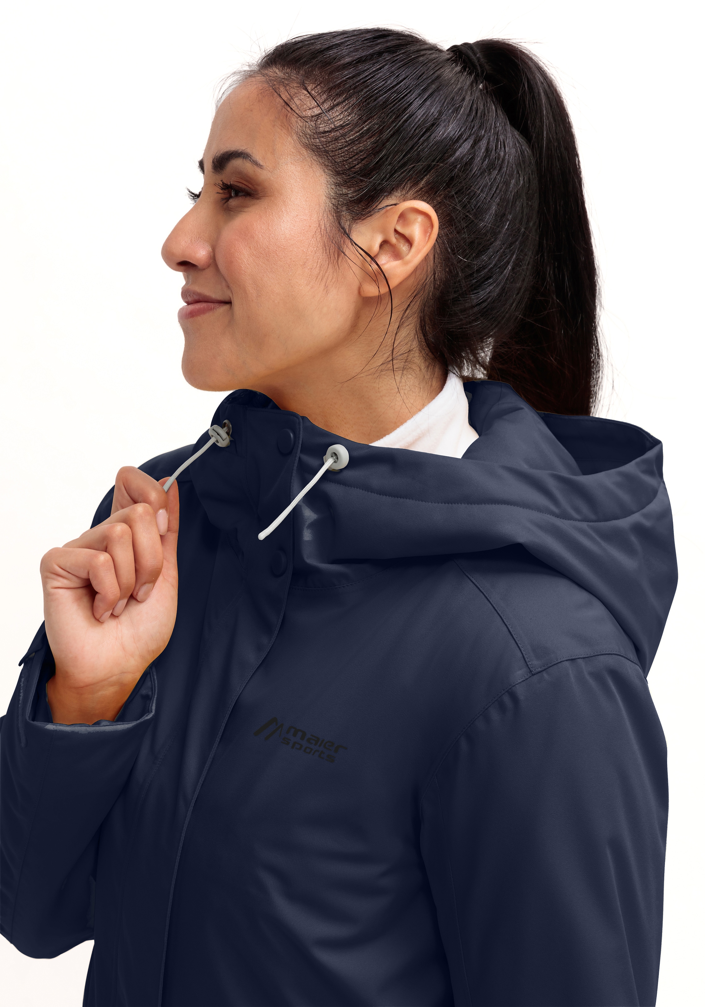 Maier Sports Winterjacke »Lisbon Coat« Damen Wintermantel, wattierte Regenjacke, wasserdicht + atmungsaktiv