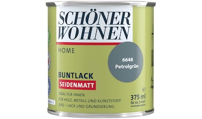 SCHÖNER WOHNEN-Kollektion Lack »Home«, (1), 375 ml, petrolgrün, seidenmatt, für innen,... kaufen