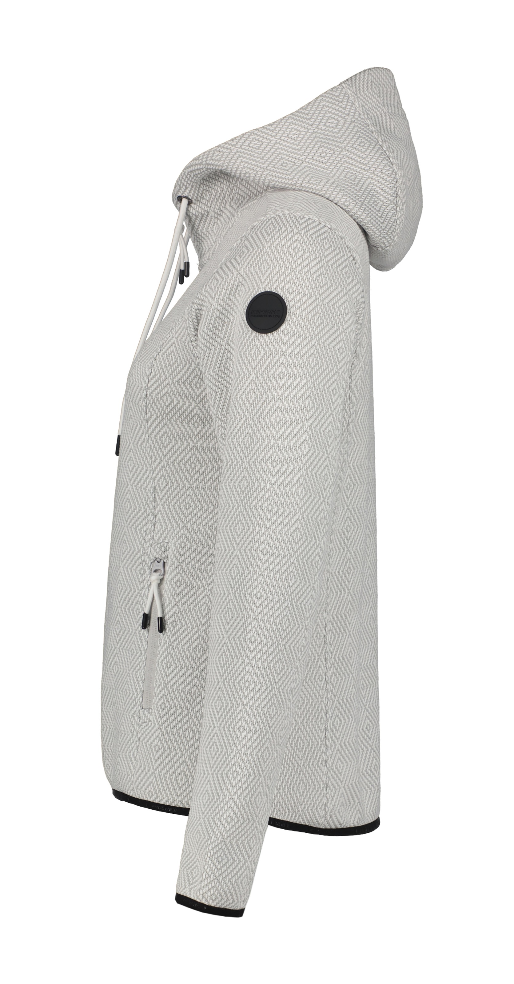 Icepeak Strickjacke »D STRICKFLEECE JACKE AUEN«, in gemusteter Optik