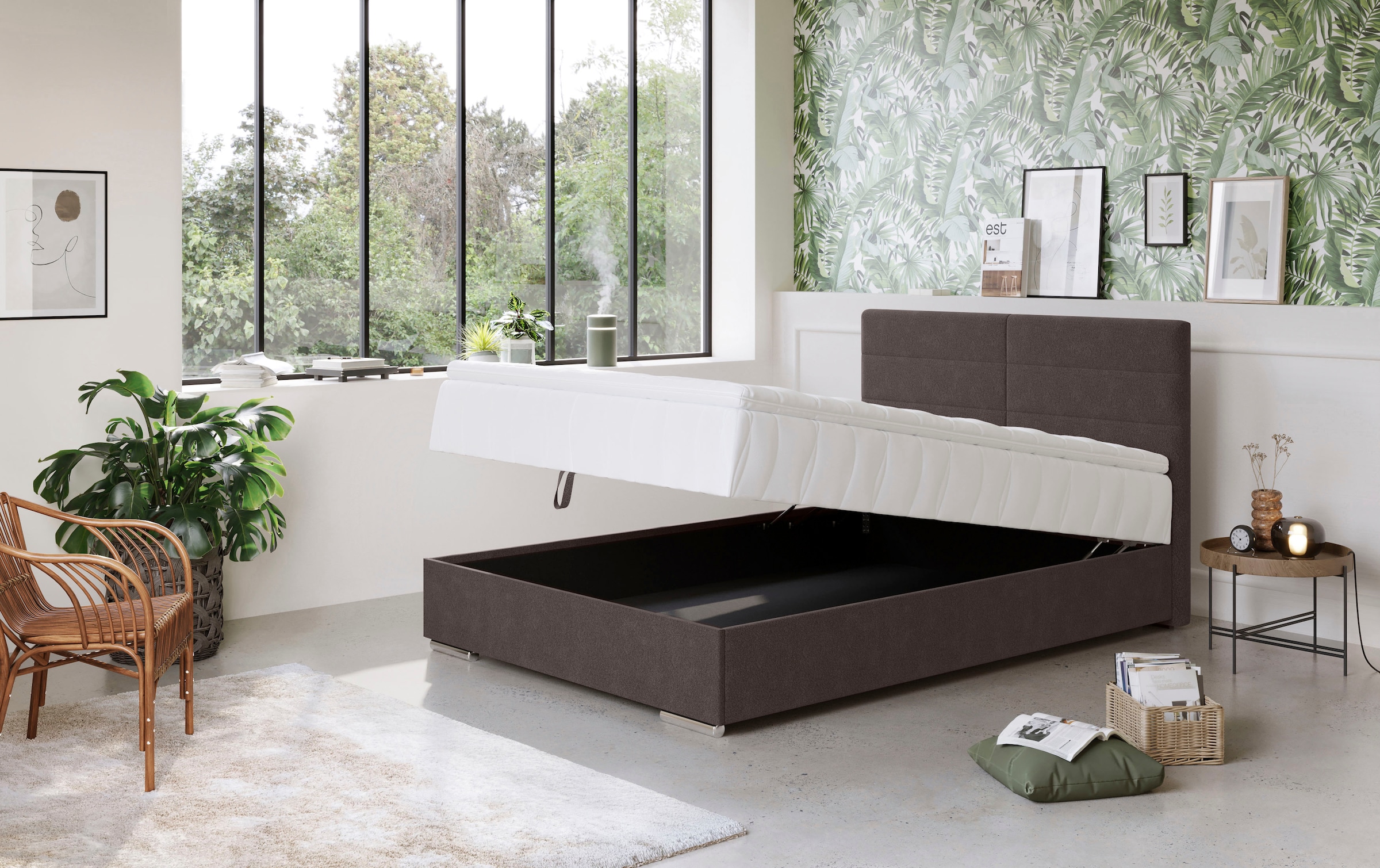 COTTA Boxbett »Tom«, mit Bettkasten, Topper und Zierkissen