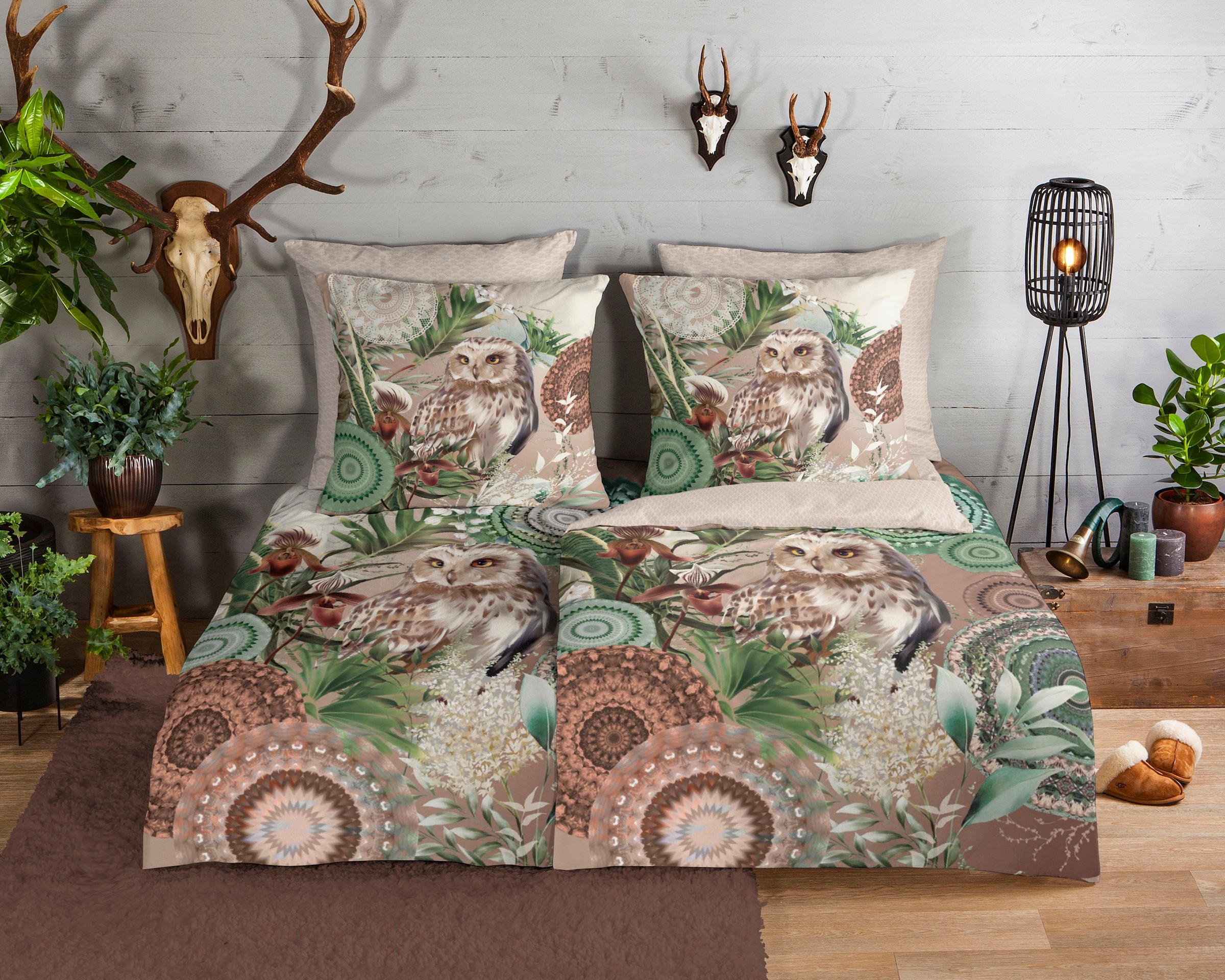 hip Wendebettwäsche »Kirja«, Biber, 135x200, Warm, Weich, Wendeoptik, Reißv günstig online kaufen