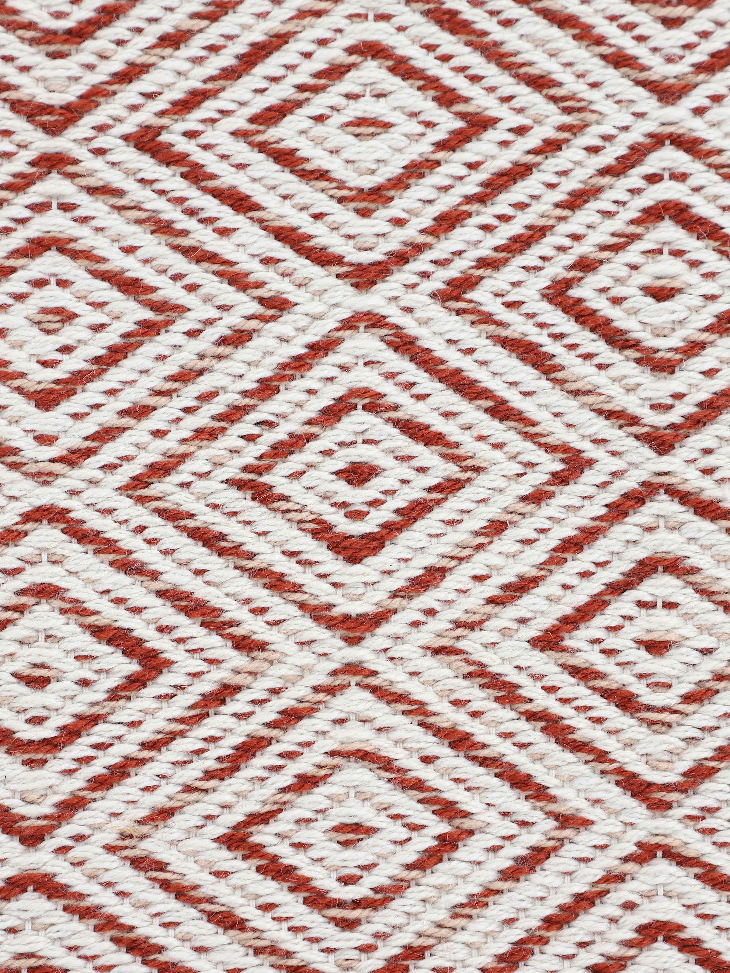 carpetfine Teppich »Frida 200«, 7 mm Höhe, Wendeteppich, 100% recyceltem Material (PET), Flachgewebe, Sisal Optik, Pflegeleicht und Robust, In- und Outdoor geeignet, Wetterfest und UV-beständig für Balkon, Terrasse, Garten, Wohn- und Schlafzimmer