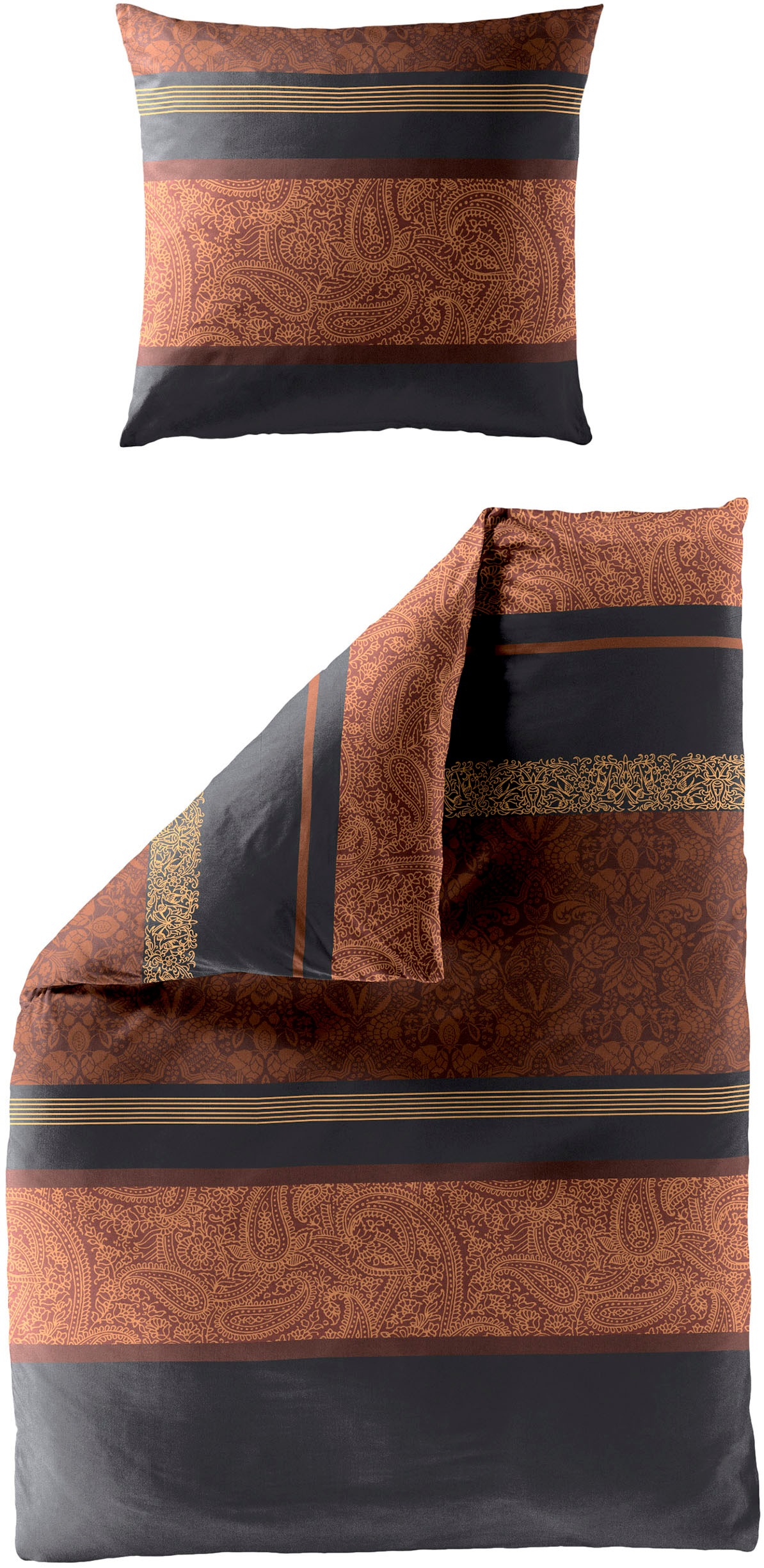BIERBAUM Bettwäsche »4954«, 100 % Baumwolle, pflegeleicht, Paisley Muster günstig online kaufen