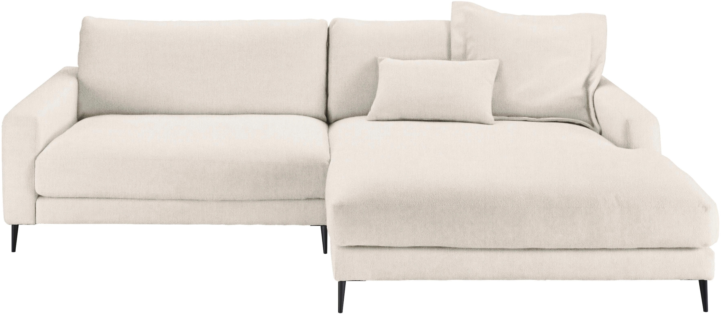 Home affaire Ecksofa »Downtown, B/T/H: 272/190/84 cm L-Form« weicher Sitzko günstig online kaufen