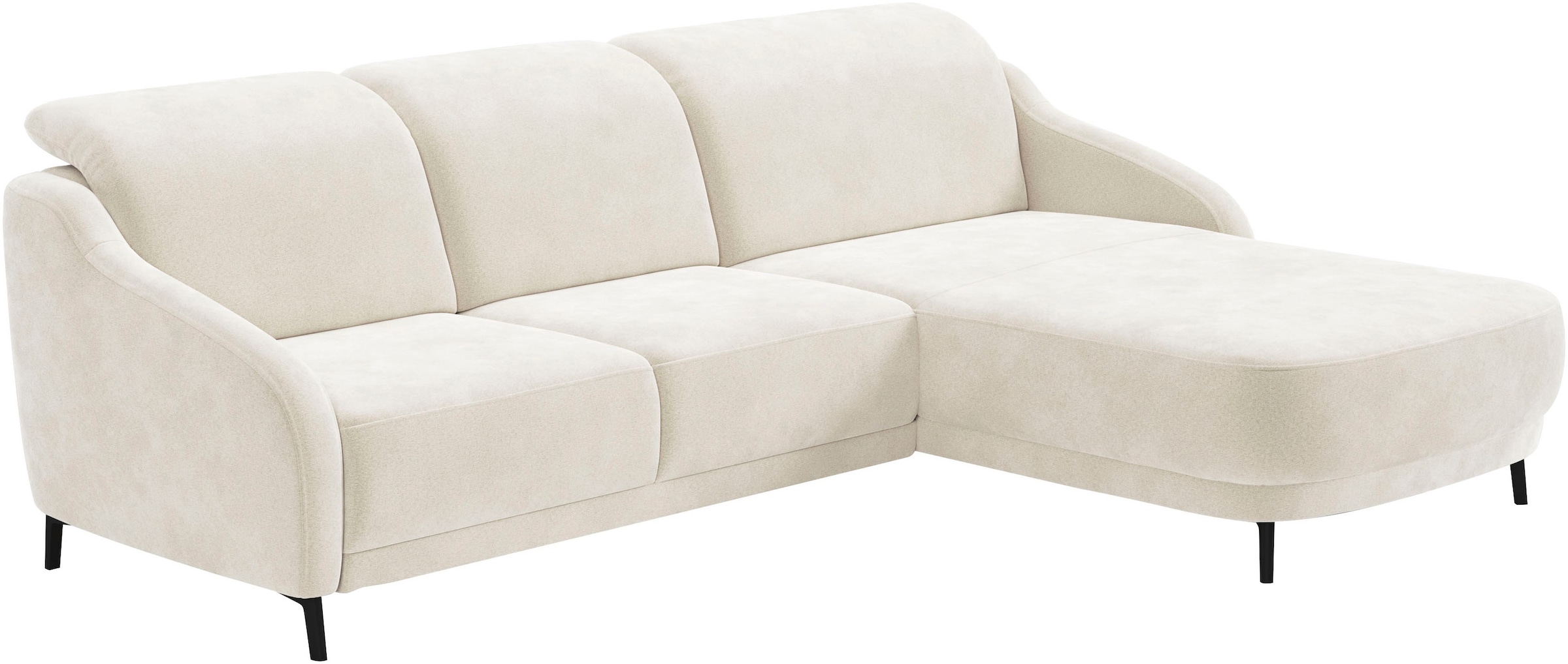 sit&more Ecksofa »Blues L-Form«, wahlweise mit Klapptisch und USB