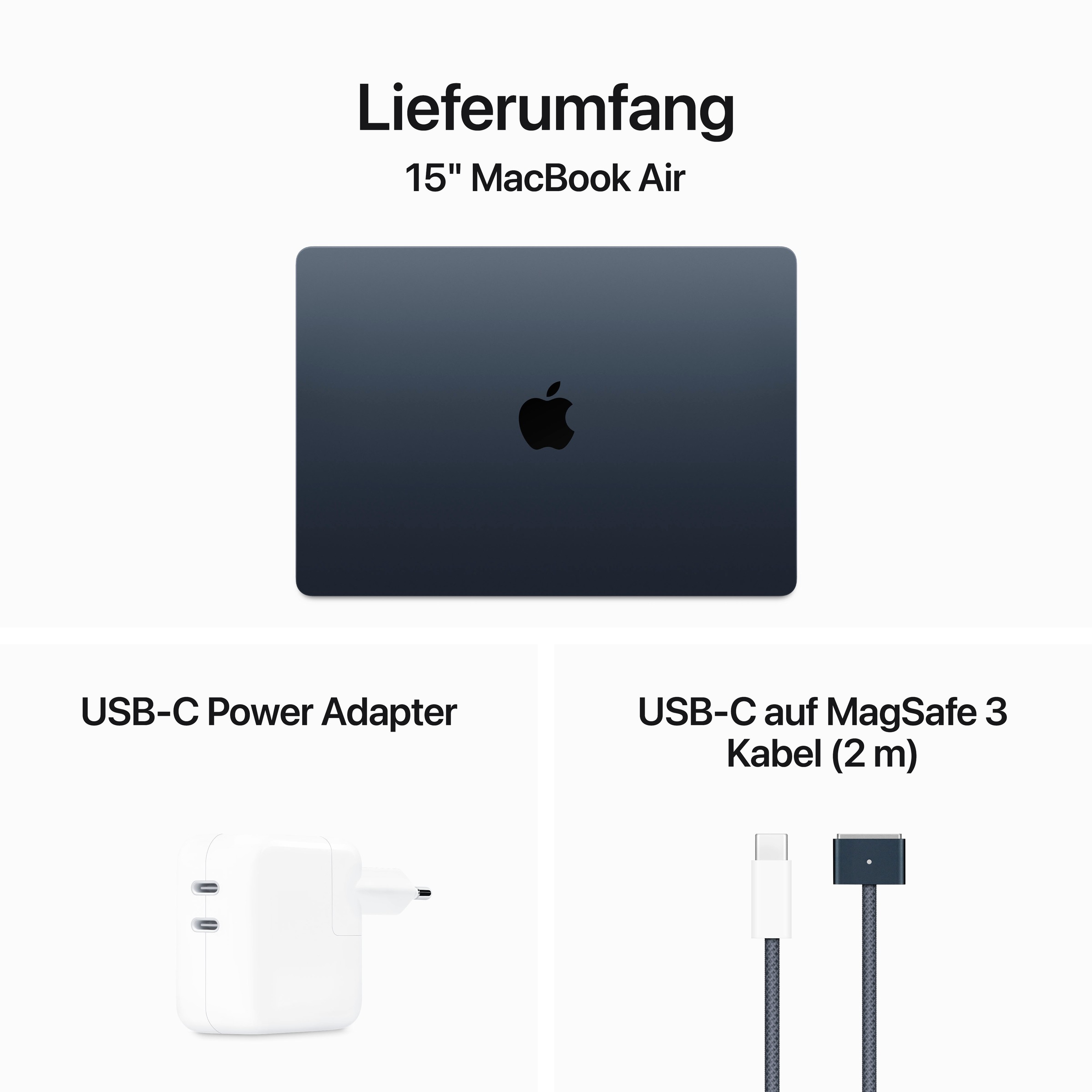 Apple Notebook »MacBook Air 15''CTO«, 38,91 cm, / 15,3 Zoll, Apple, M3, 10-Core GPU, 512 GB SSD