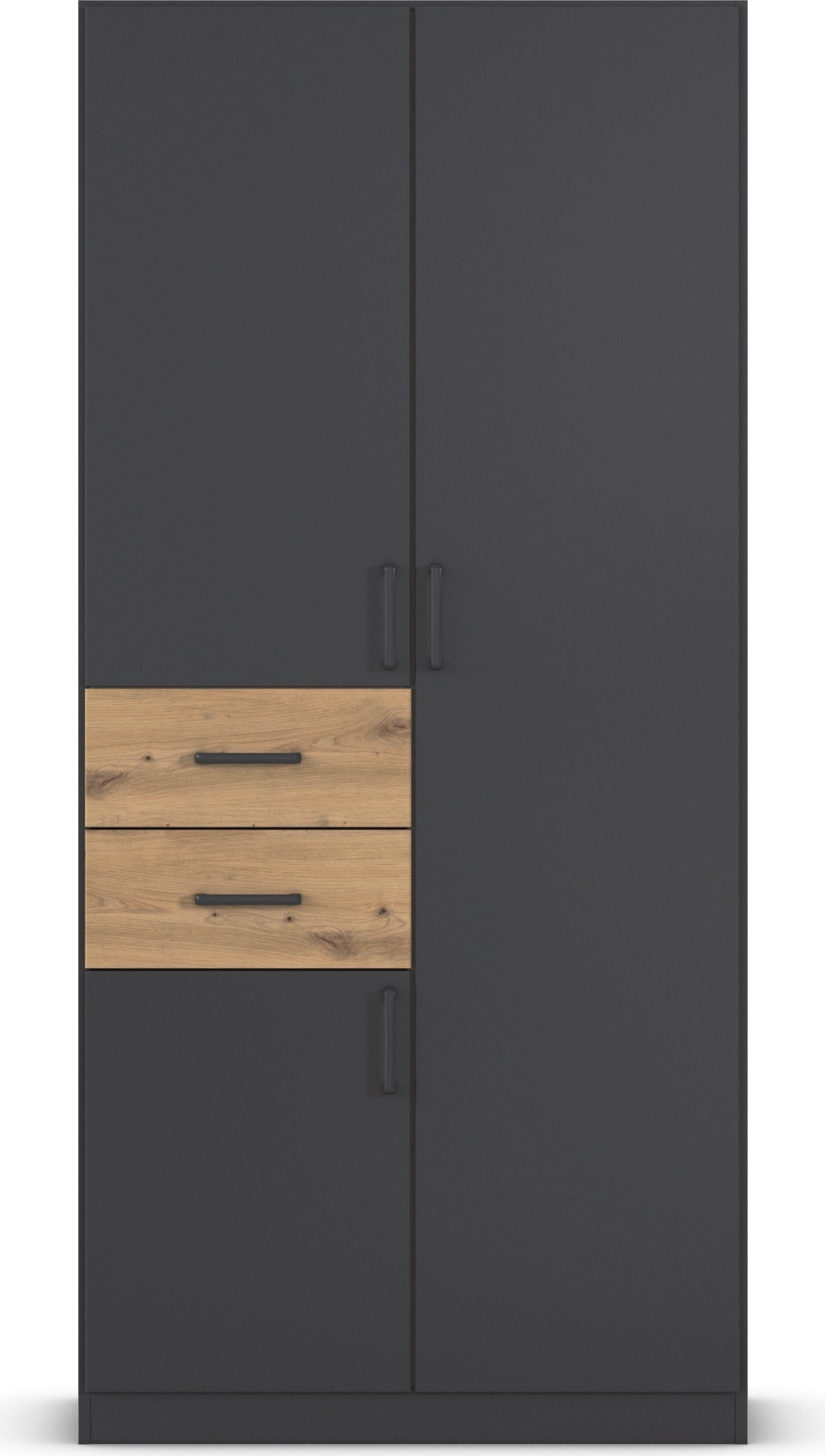 rauch Drehtürenschrank »Kleiderschrank Schrank Garderobe MAIKA mit Dekor-Front«, 2 Schubladen, in verschiedenen Breiten, Höhen, Farben, MADE IN GERMANY