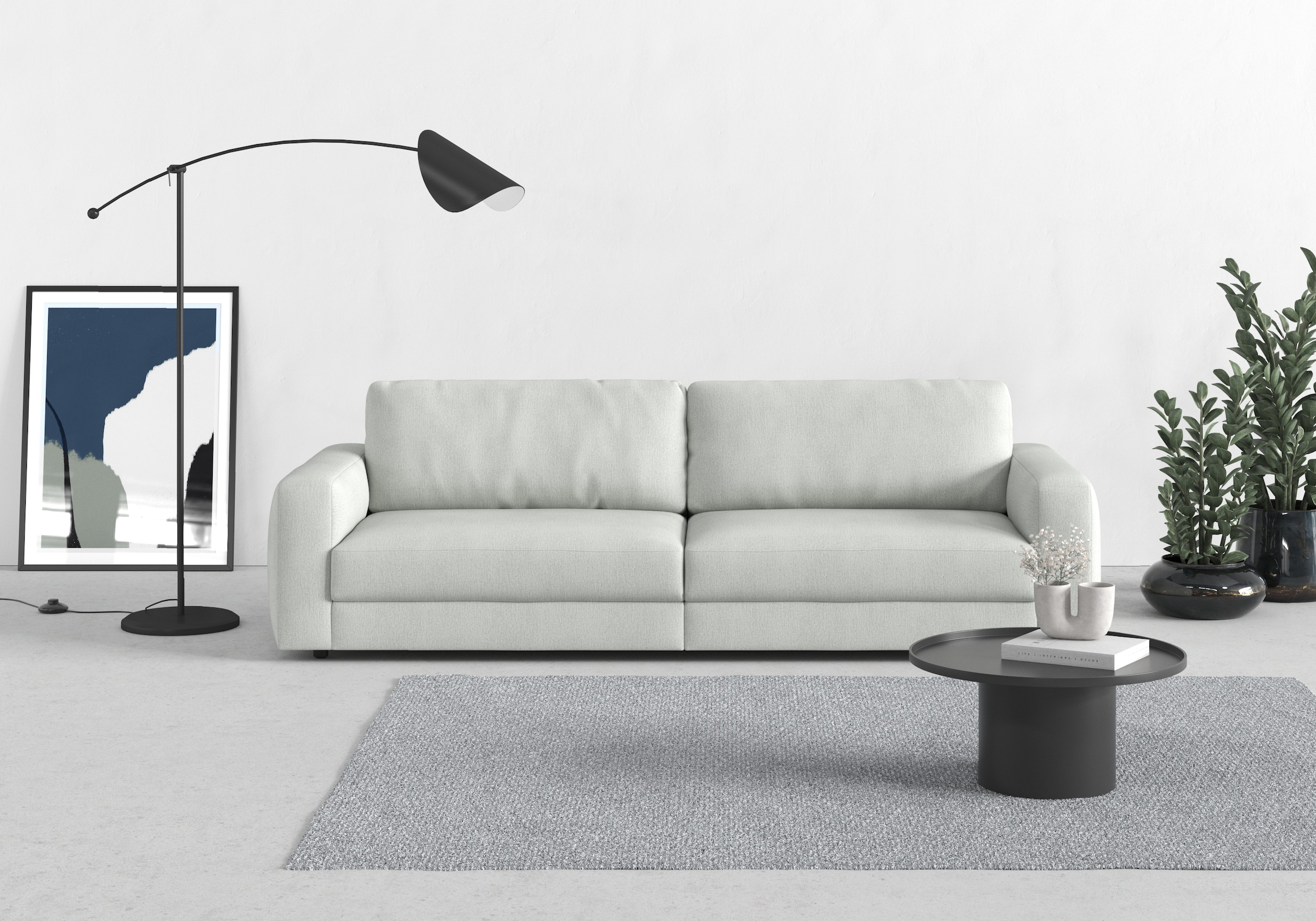 TRENDMANUFAKTUR Big-Sofa "Bourbon, Designsofa,", mit extra hohem Sitzkomfor günstig online kaufen