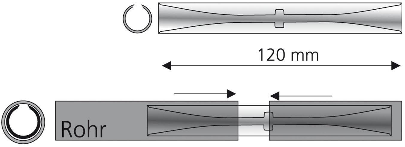 Liedeco Verbinder, (1 St.), für Rohre Ø 16 mm