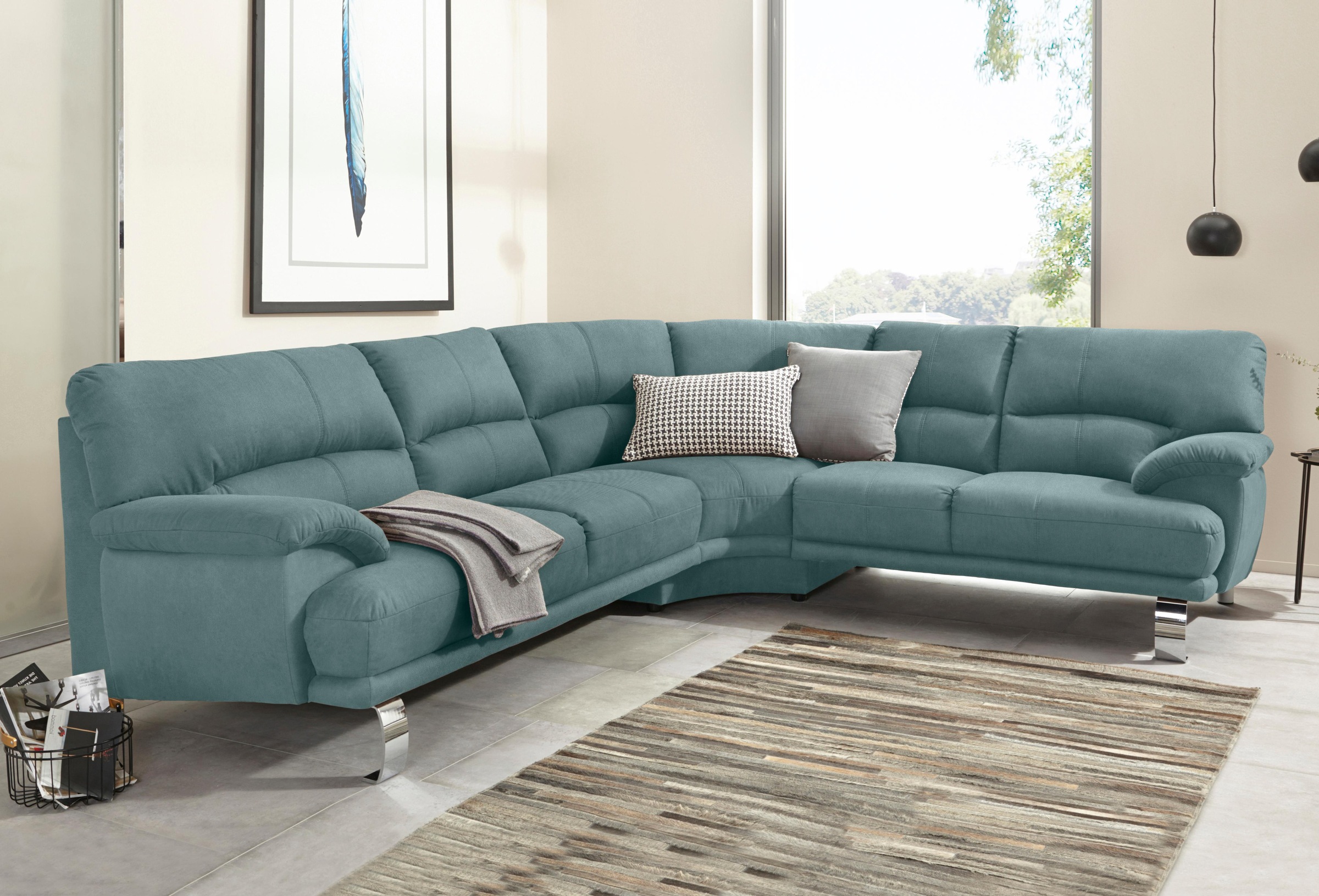 TRENDMANUFAKTUR Ecksofa »Cecilia II, in italienischen Design, bequem, hoher günstig online kaufen