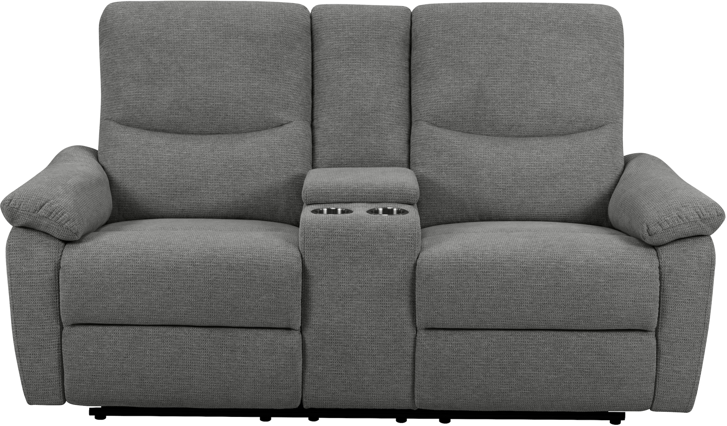 Home affaire 2-Sitzer »ODILON, 2er-Kinosofa, TV-Sessel, Mulitmedia-Sofa, Struktur, USB A/C,«, Relaxfunktion manuell u. elektrisch, Getränkehalter, Staufach