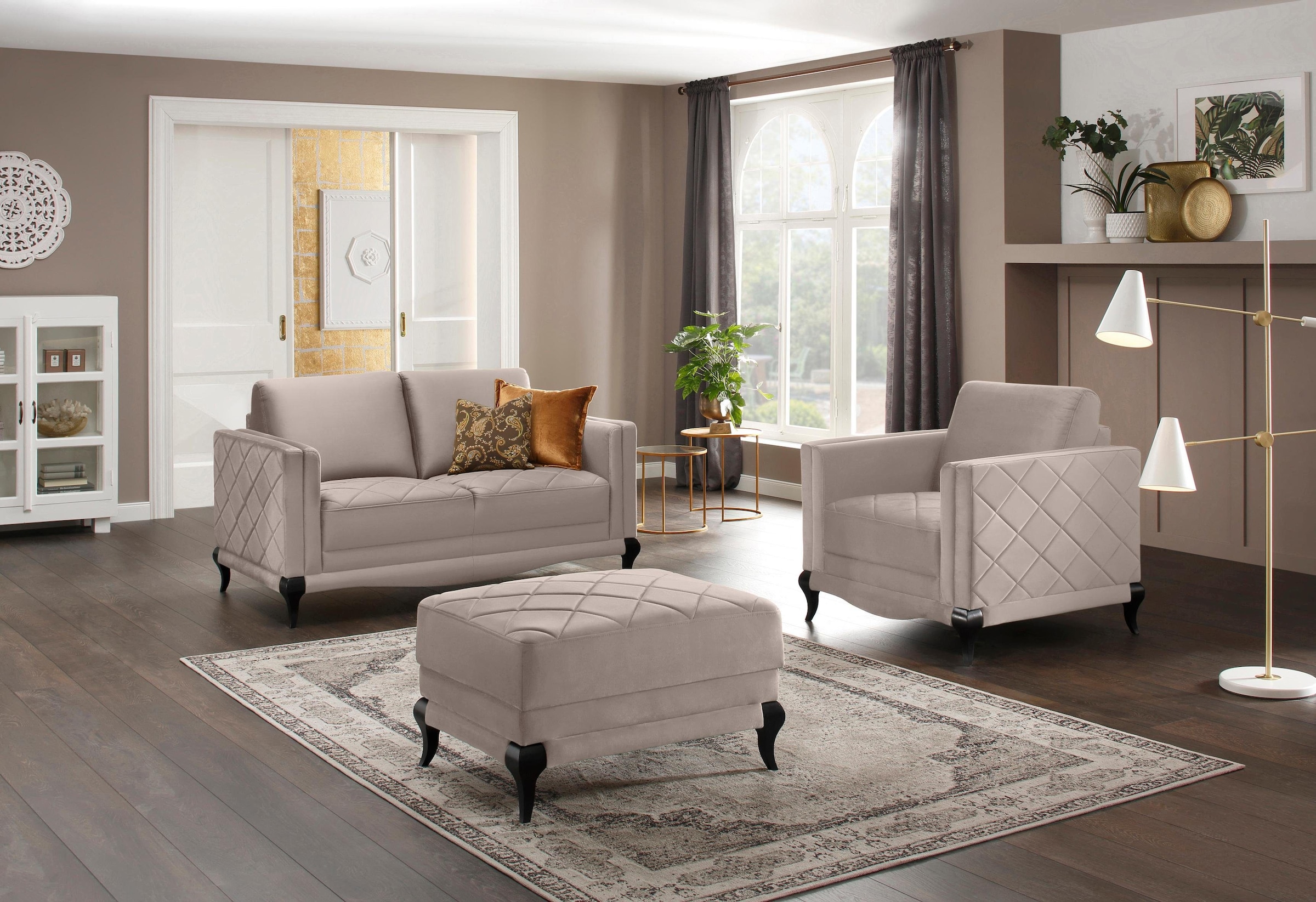 Home affaire Hocker »Brahms«, mit Stauraumfach