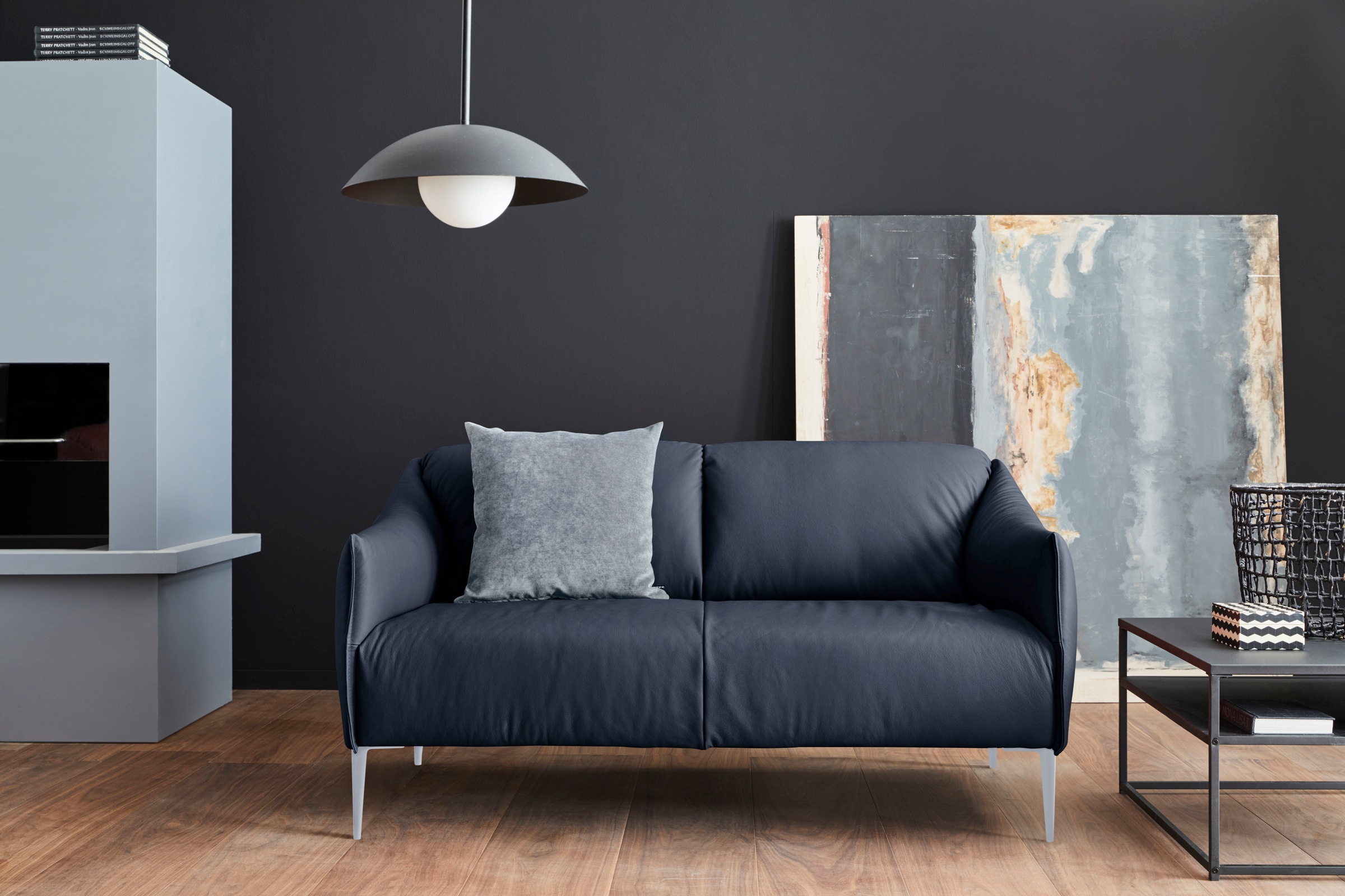 W.SCHILLIG 2-Sitzer »sally«, mit Metallfüßen in Silber matt, Breite 154 cm