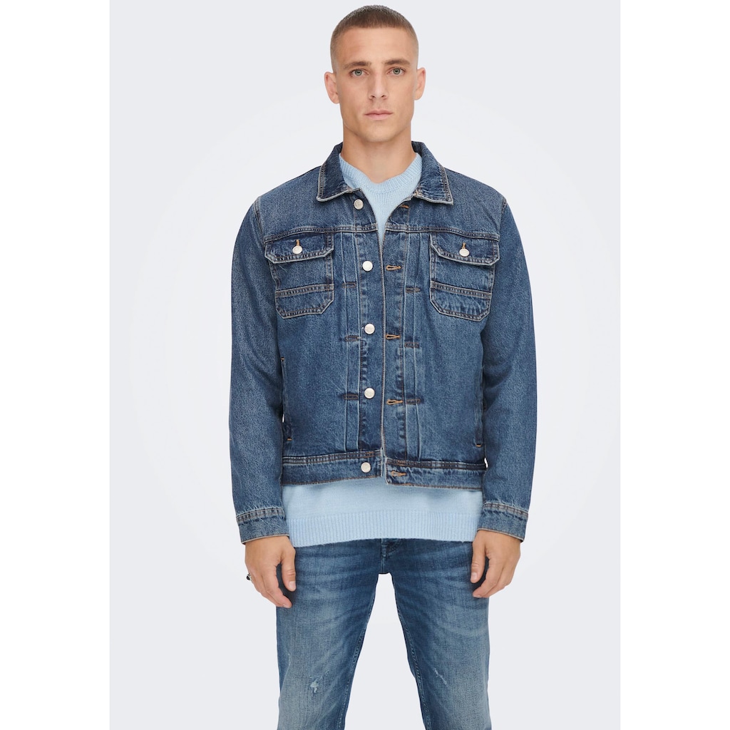 ONLY & SONS Jeansjacke »ONSDUKE M. BLUE 3518 JACKET«