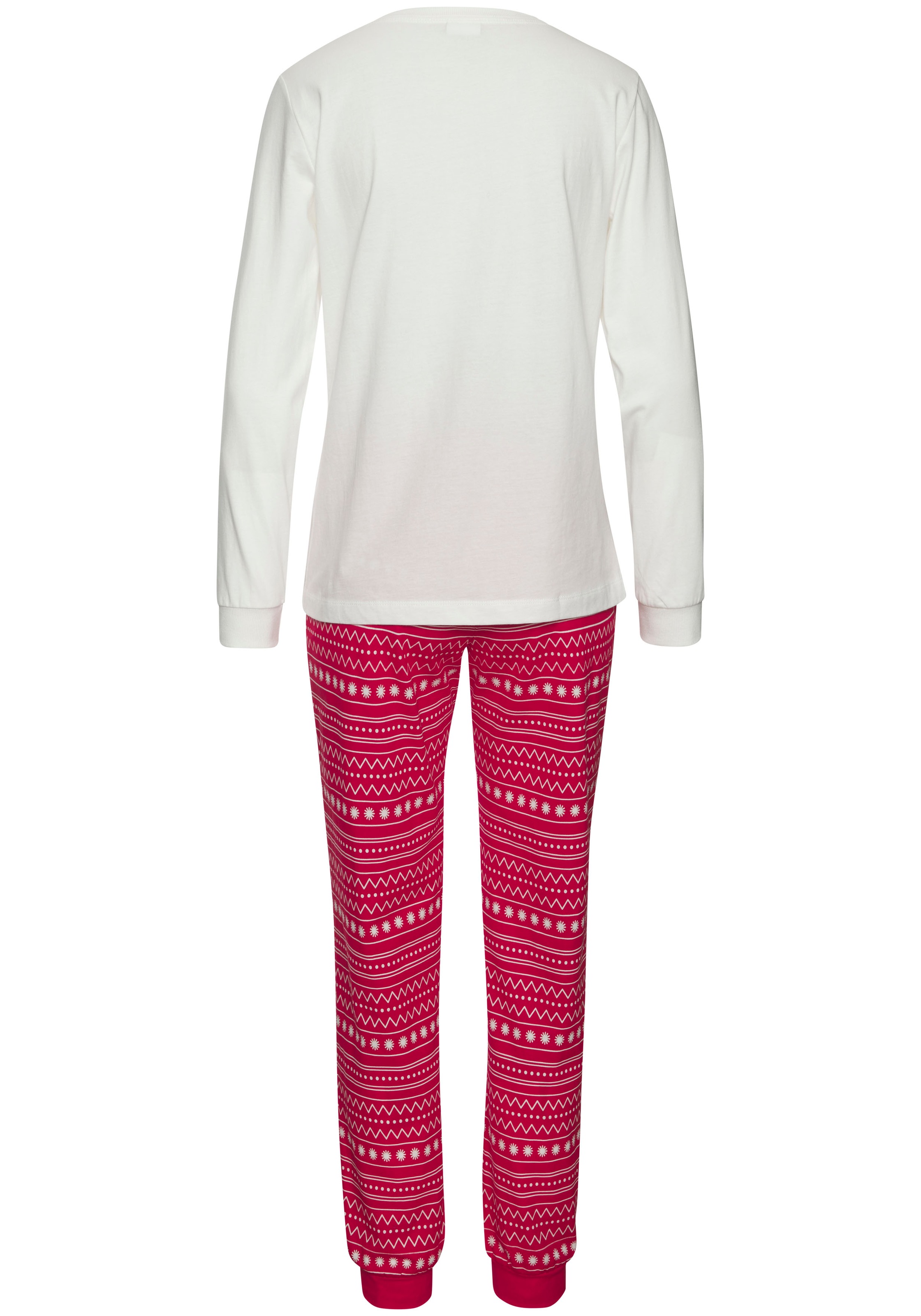 LASCANA Pyjama, (Set, 2 tlg.), mit süßem Dackel-Motiv