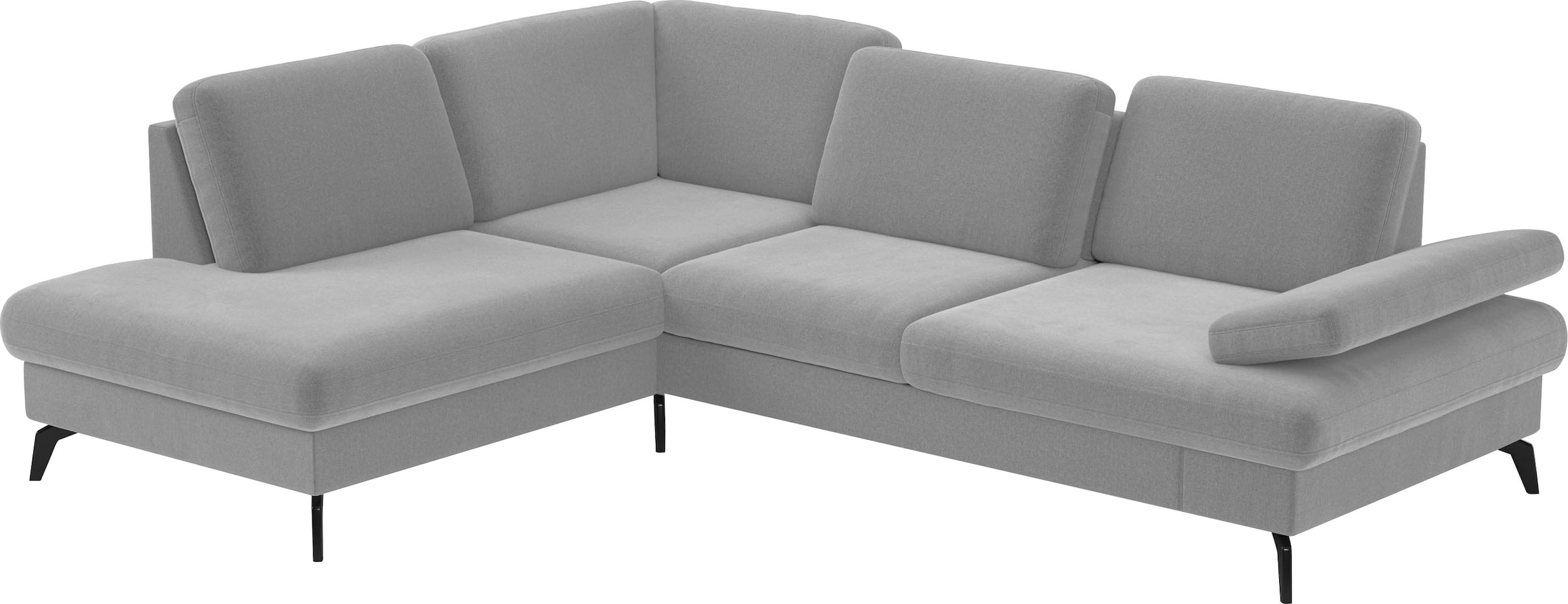 sit&more Ecksofa »Morris L-Form, inkl. Sitztiefenverstellung«, wahlweise mit Armteilverstellung, Bettfunktion & Bettkasten