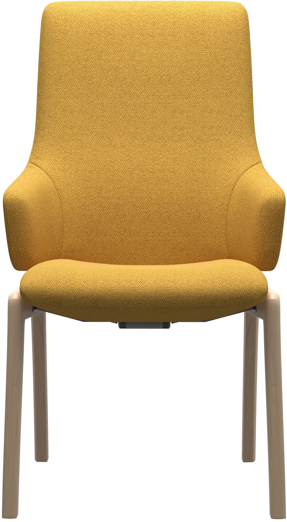 Stressless® Polsterstuhl »Laurel«, ROHLEDER Stoff Q2 FARON, High Back mit Armlehne, Größe L, mit abgerundeten Beinen in Schwarz