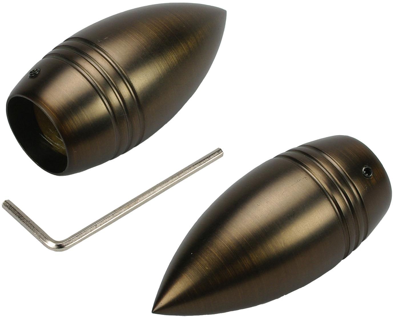 Liedeco Gardinenstange »CELBULLE01SG2L«, 2 läufig-läufig, Fixmaß, 2-läufig im Fixmaß Ø 25/20 mm