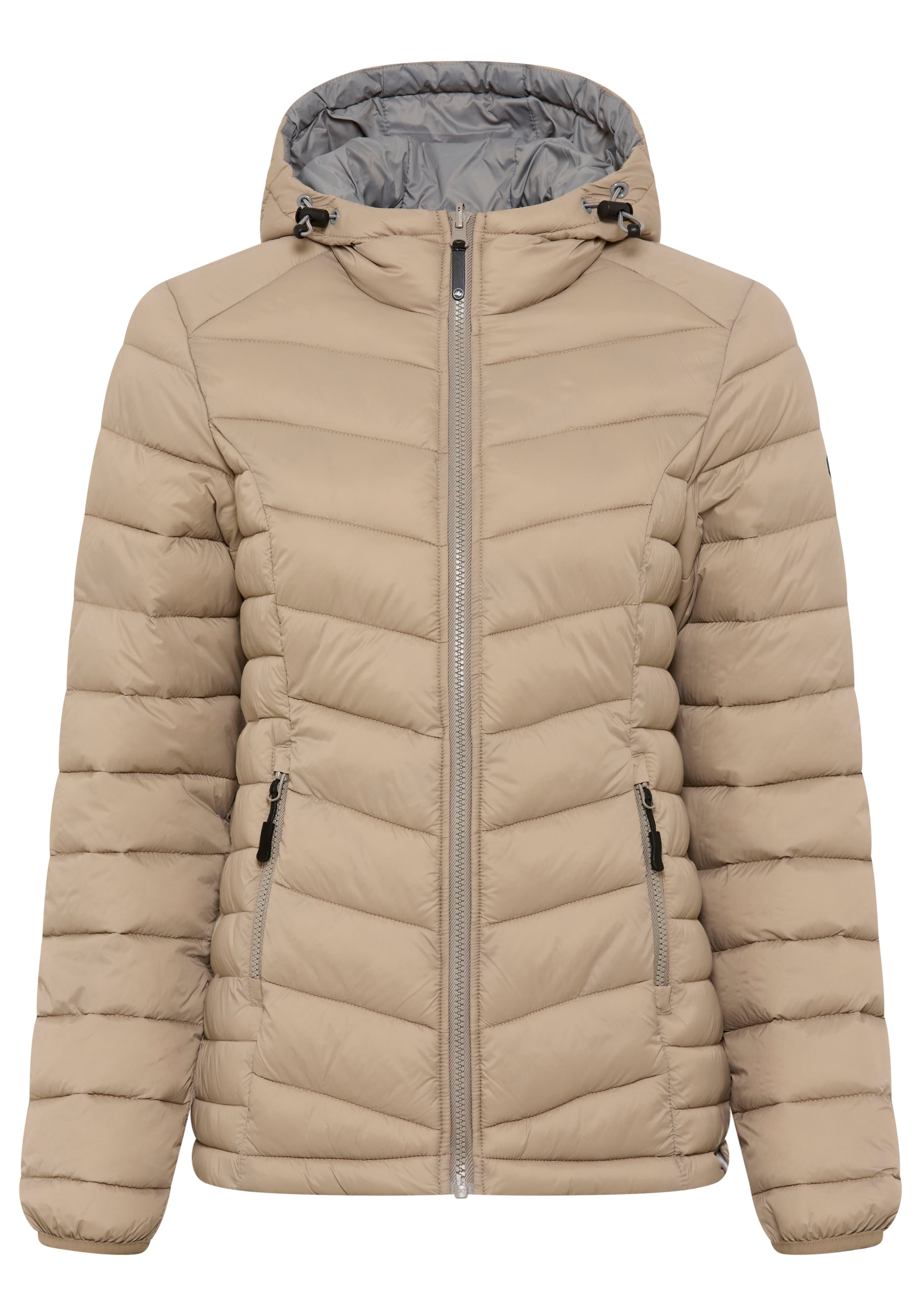 Polarino Steppjacke mit Kapuze Übergangsjacke für kühle Tage,  aus leichtem Webmaterial