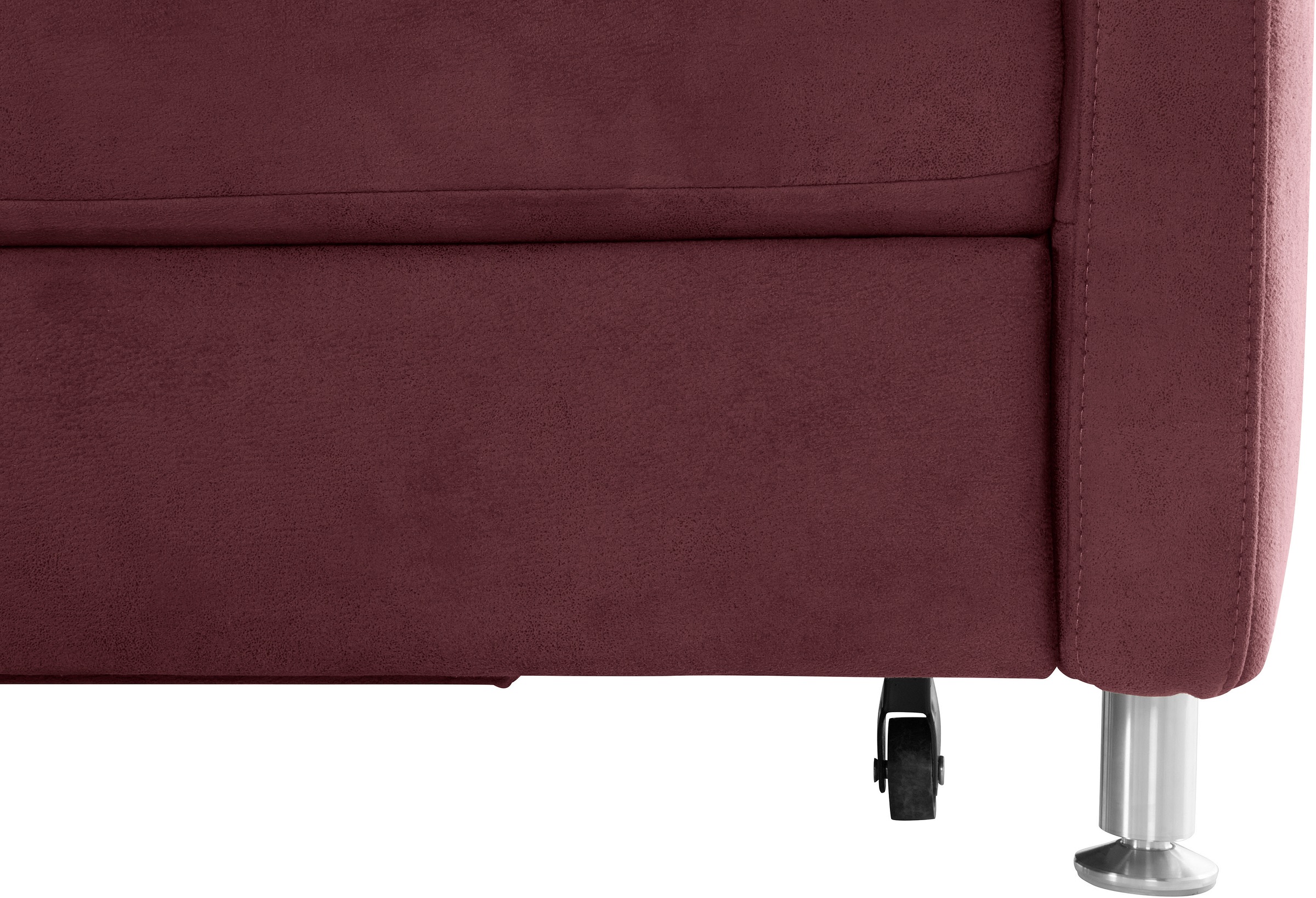 sit&more Ecksofa »Darwin L-Form«, inklusive Federkern, wahlweise mit Kopfteilverstellung, Bettfunktion