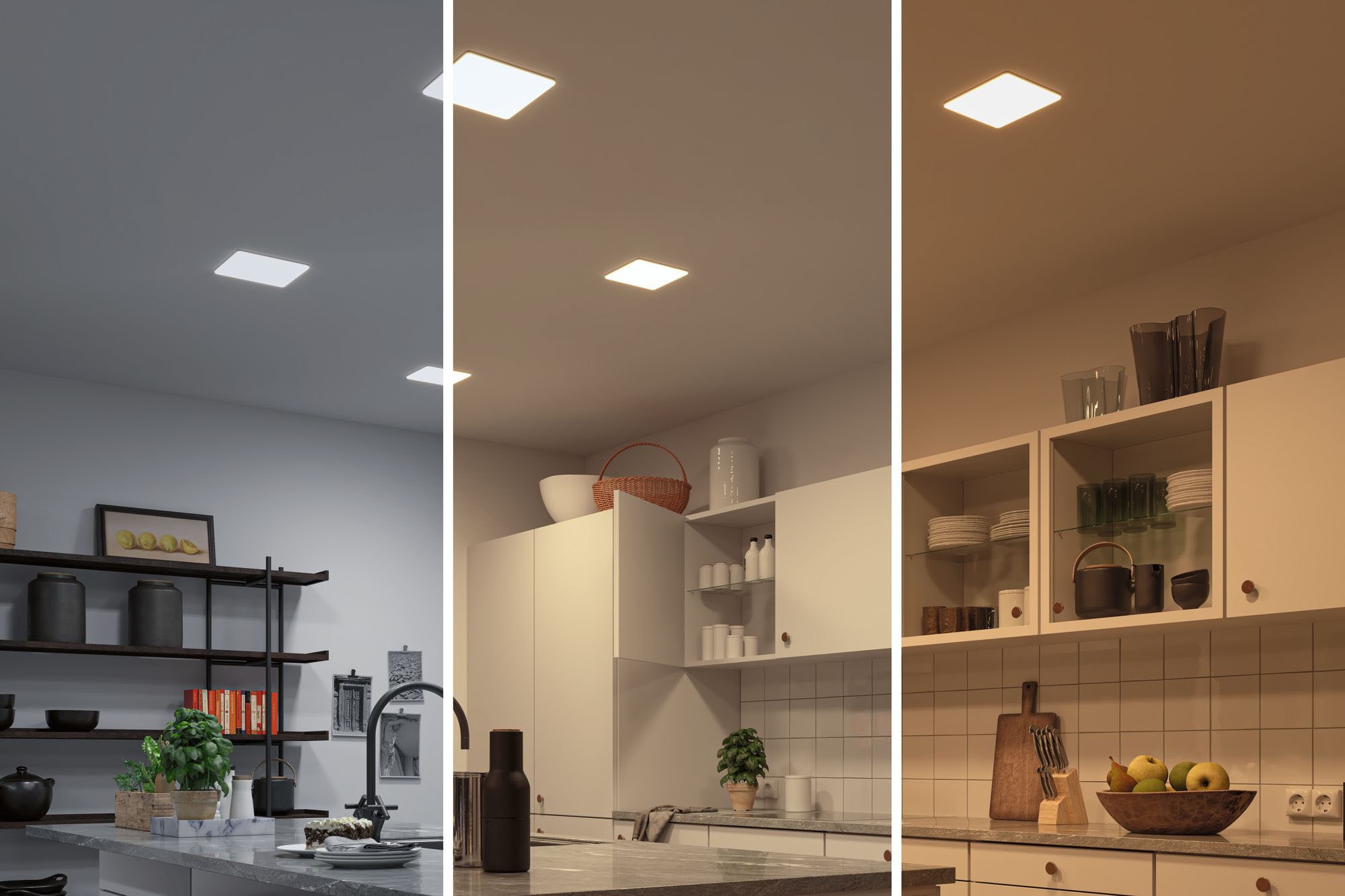 Paulmann LED Bad-Einbauleuchte »Veluna«, Schutzart IP44, 3 Lichtstimmungen möglich, inkl. LED Leuchtmitttel
