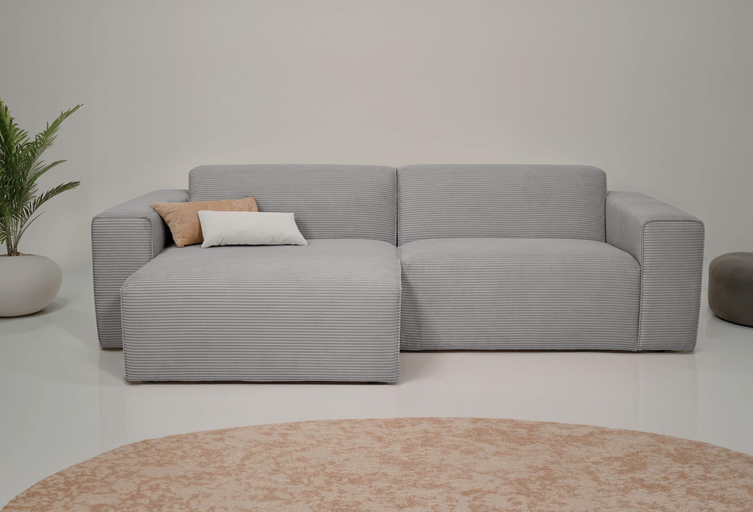 OTTO home Ecksofa »Koa, 228 cm, L-Form, Modulsofa in Cord, Chenille, Strukt günstig online kaufen