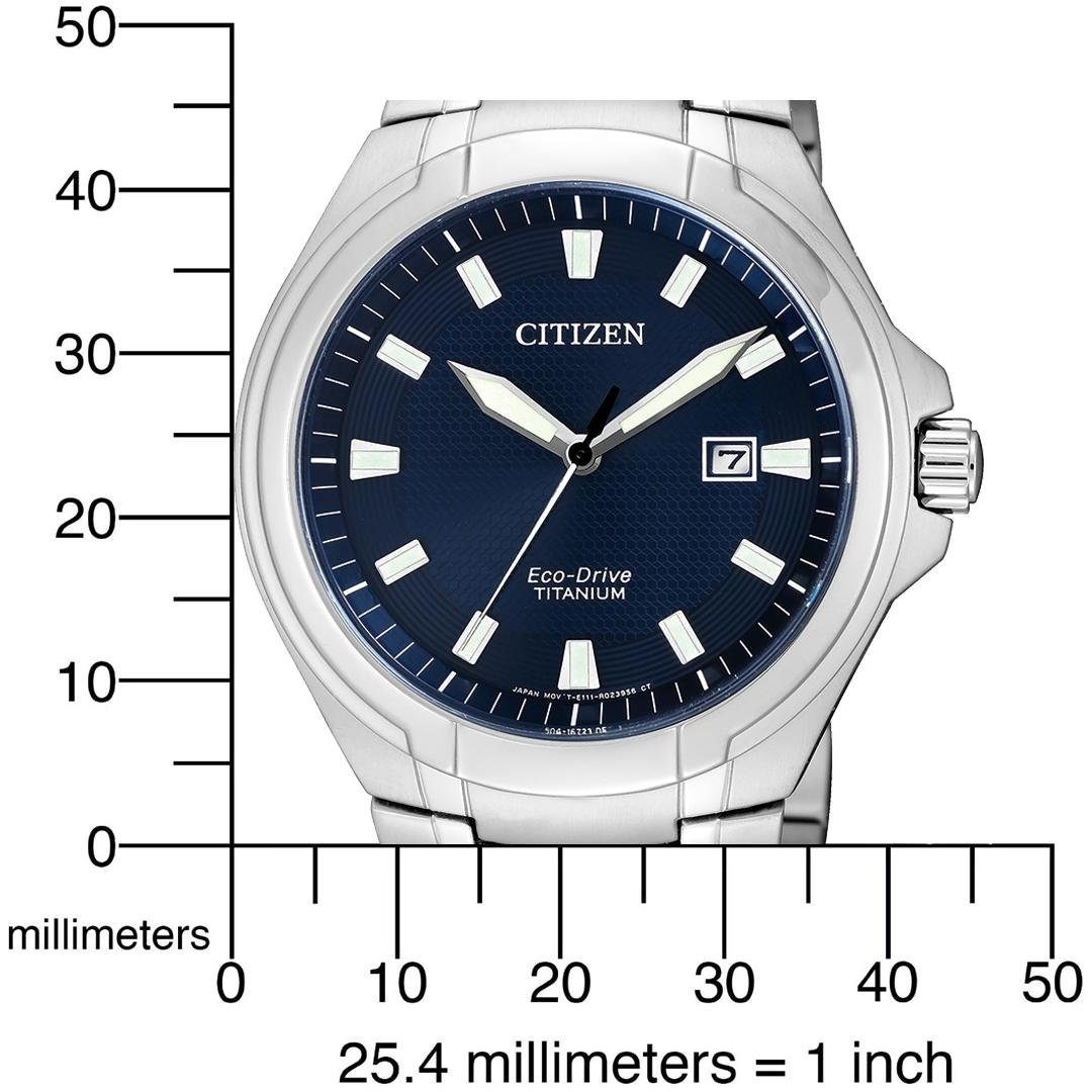Citizen Titanuhr, Armbanduhr, Herrenuhr, Solar, Titanarmband, Saphirglas