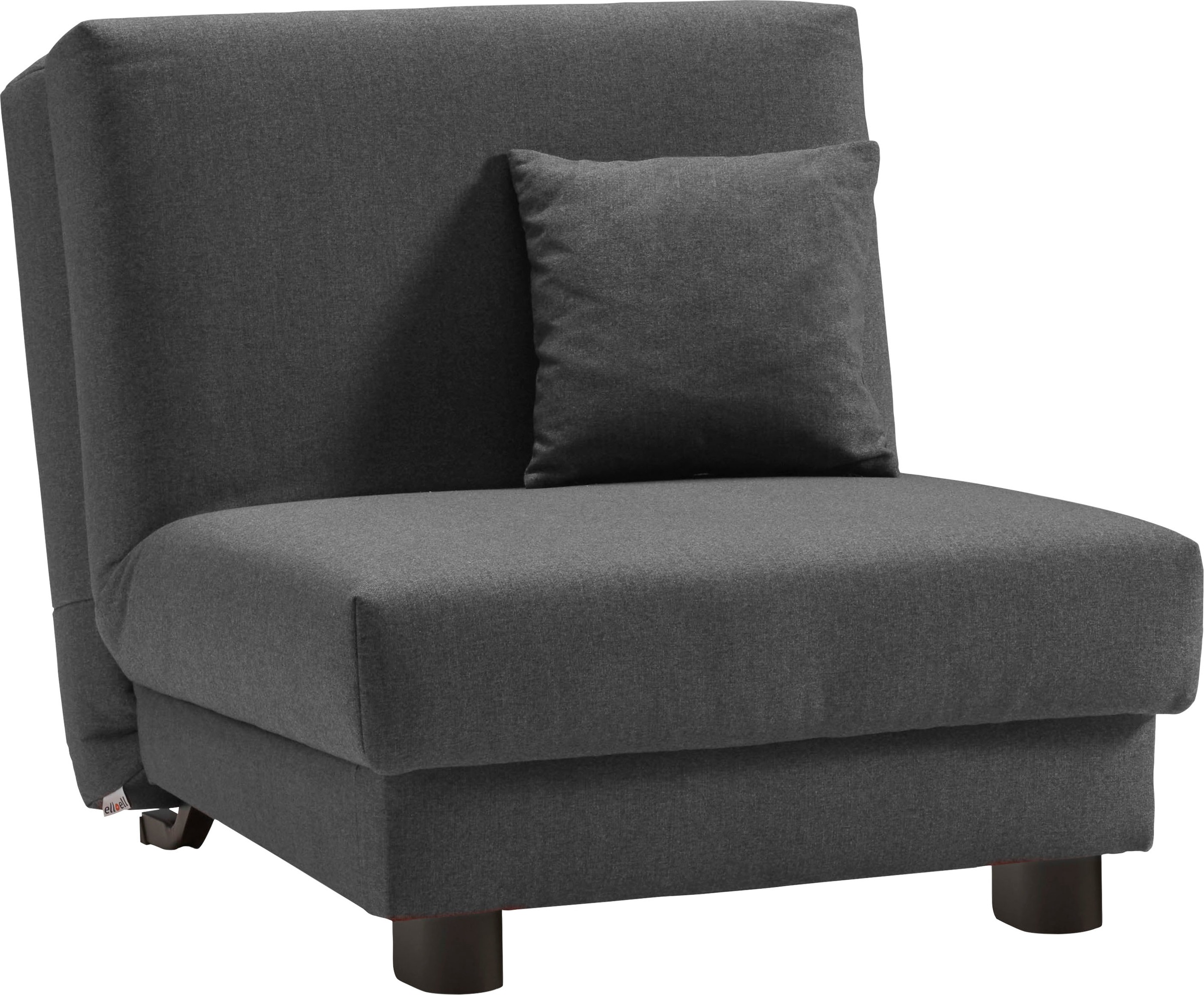 ell + ell Schlafsofa »Enny«, Liegefläche Breite 80 cm, Liegehöhe 45 cm, Füße alufarben, Rückenlehne