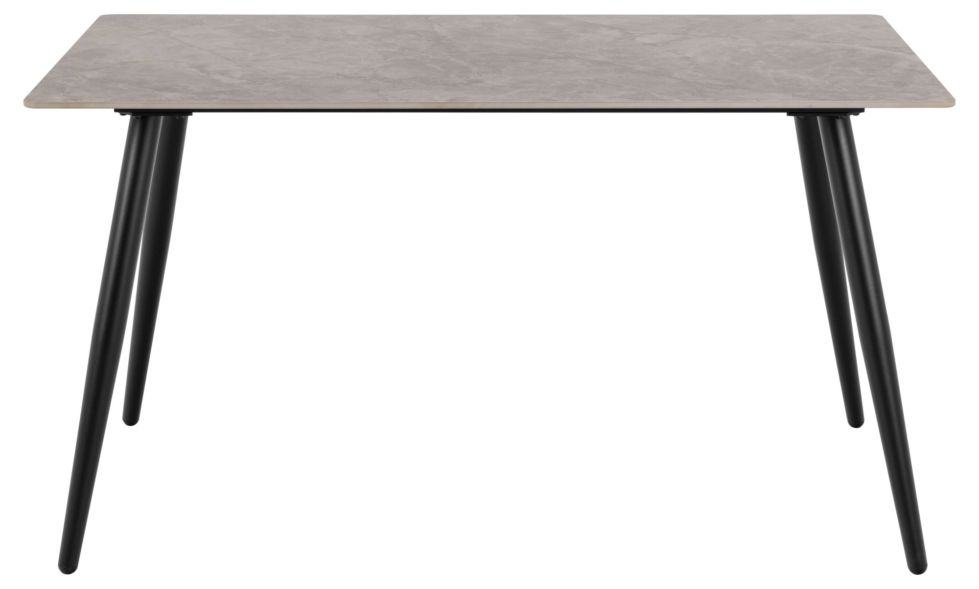 ACTONA GROUP Esszimmer-Set »Essgruppe, Speisetisch mit Stühlen«, (Komplett-Set, 5 St., 1x Tisch + 4x Stühle), Rechteckig Esstisch+4x Stühle, grau keramik, dunkelgrau,140x80x75cm