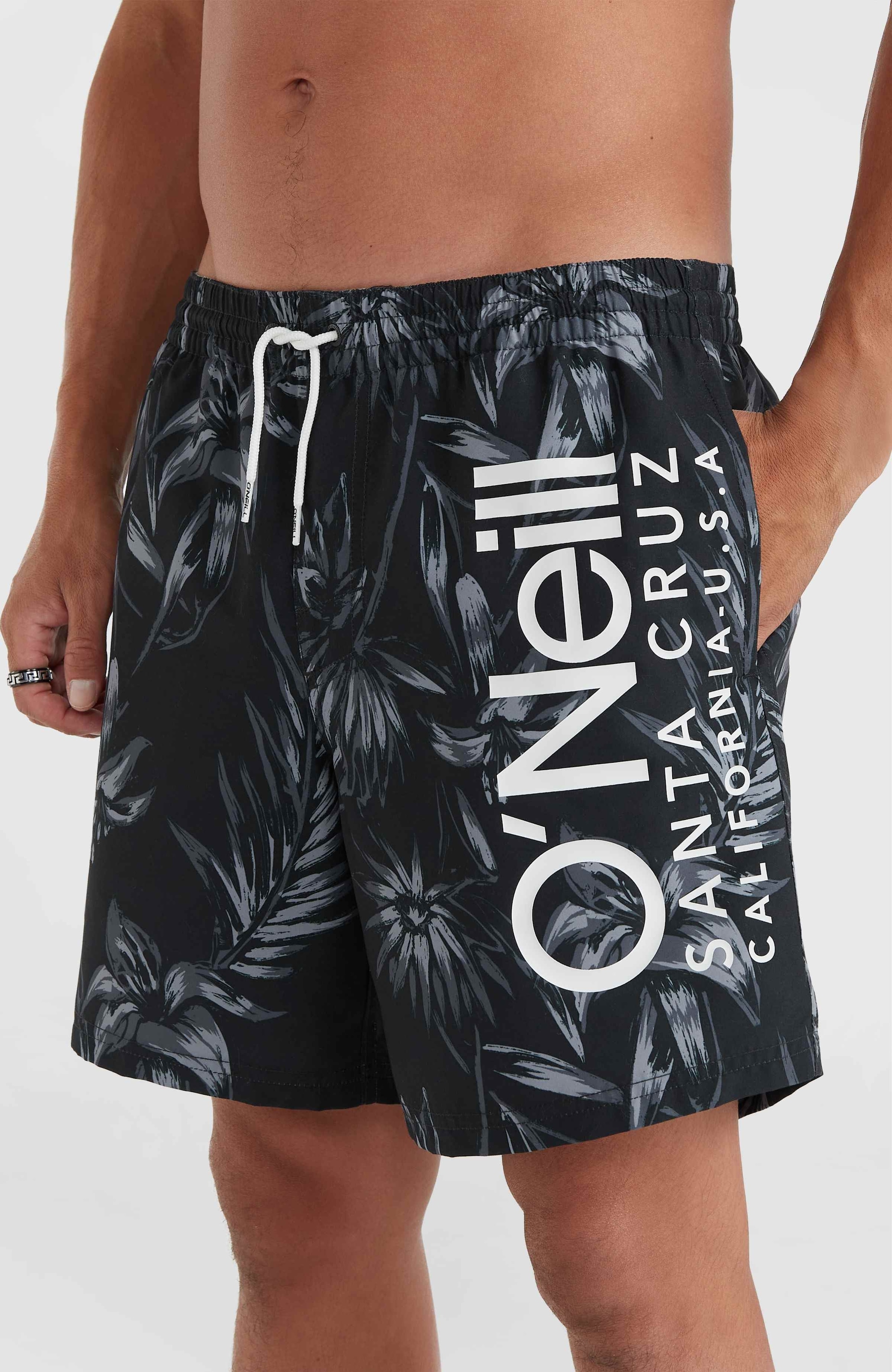 O'Neill Badeshorts »MIX & MATCH CALI FLORAL 16'' SWIM SHORTS« mit Logodruck, mit Kordel, pflegeleicht, aus Polyester