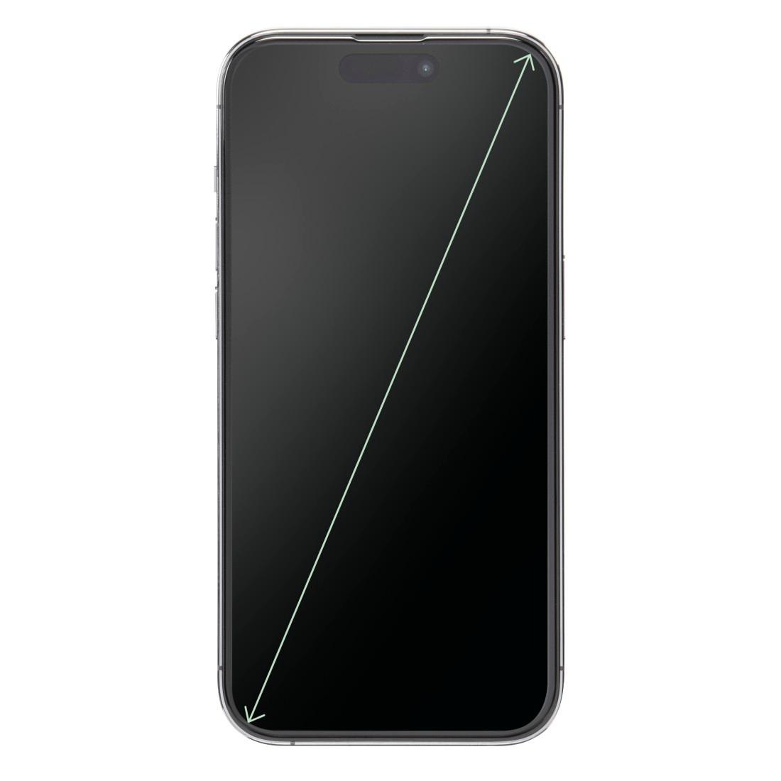 Hama Displayschutzglas »Displayschutzglas f iPhone 13/13Pro/14/16e (Panzerglas, D3O)«, für iPhone 13/13 Pro/14/16e