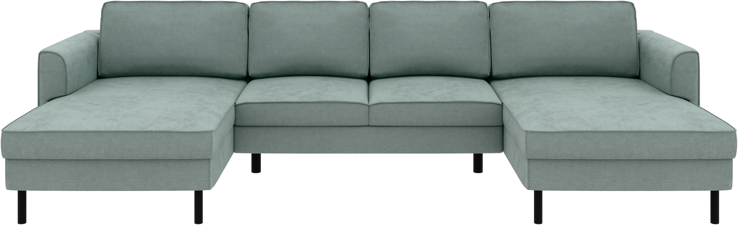 Home affaire Wohnlandschaft »Booster Couch wahlweise mit Schlaffunktion und Bettkasten-auch in Cord«, Sofa in U-Form, Breite 305 cm