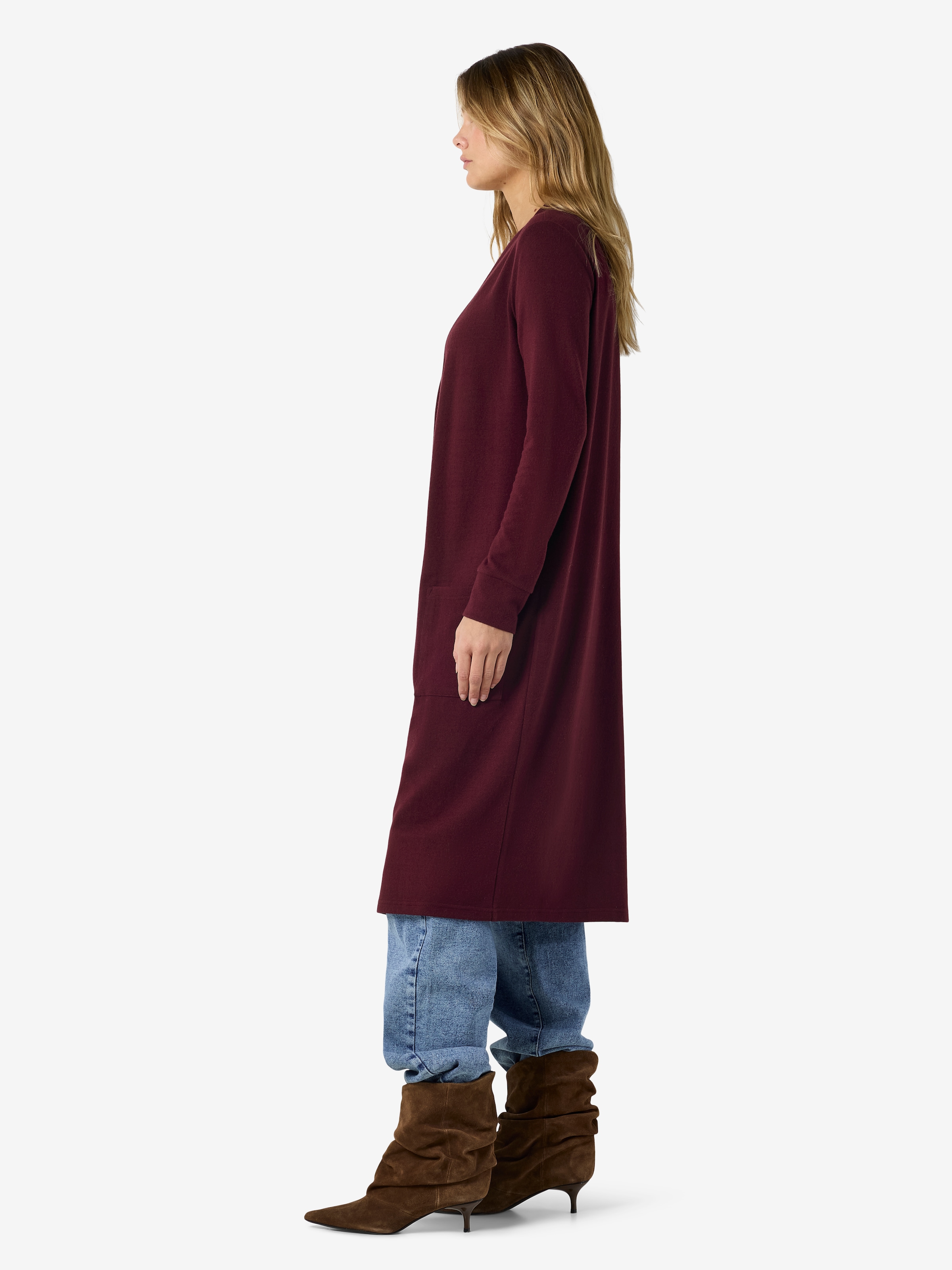 Noisy may Strickjacke »NMCITY L/S LONG CARDIGAN NOOS« Kunstfaser
