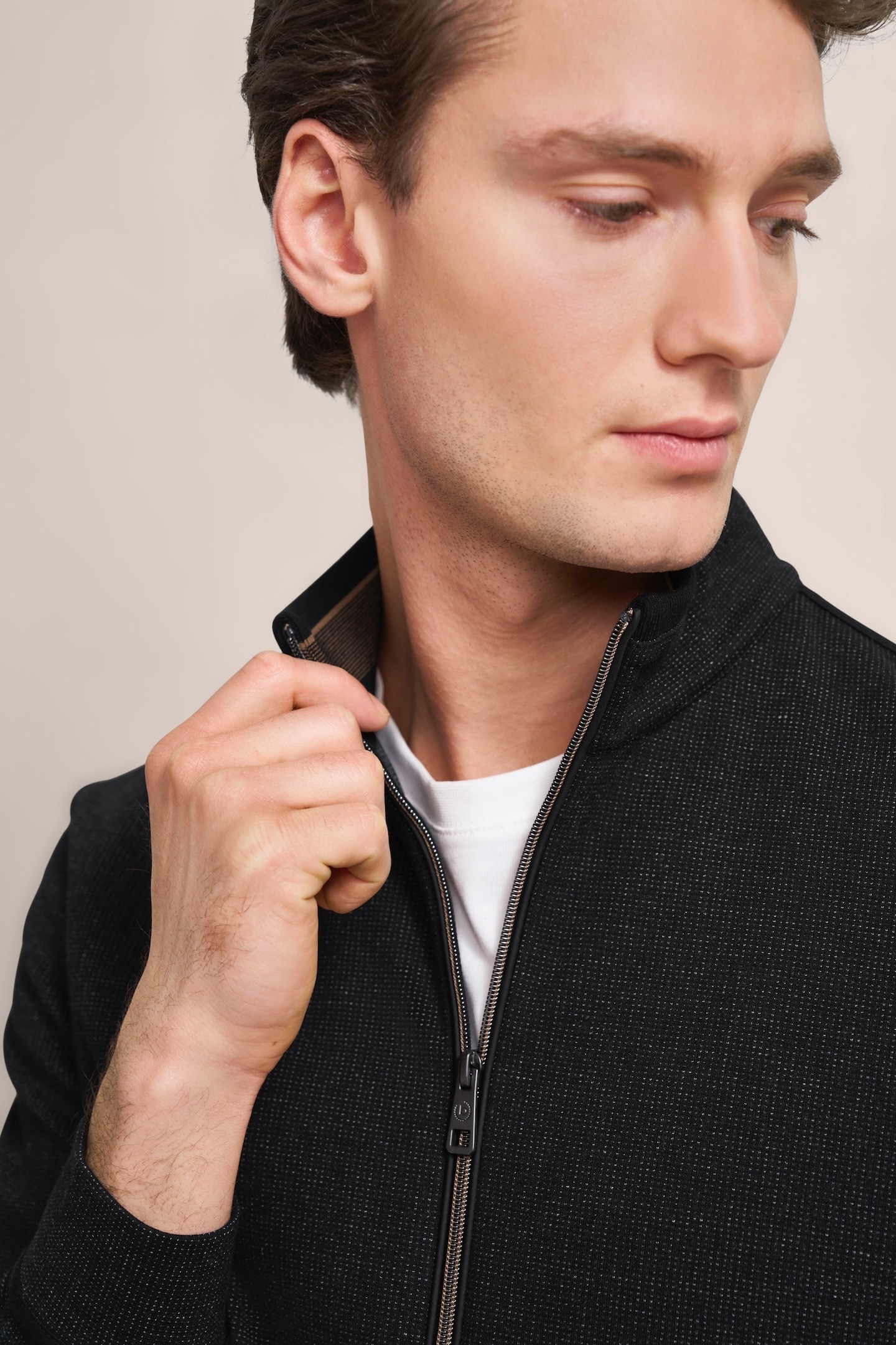 bugatti Sweatjacke, mit leichter Struktur